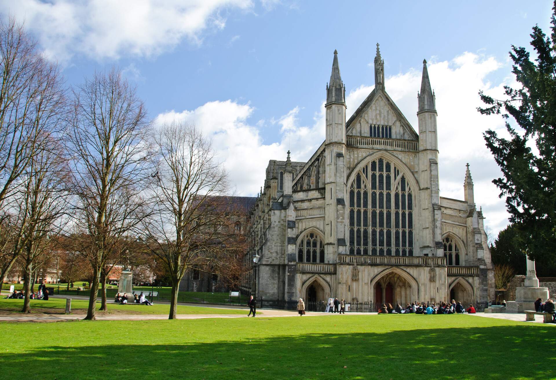 Winchester cathedral in UK; Shutterstock ID 98970140