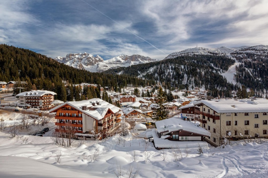 Ski Resort of Madonna di Campiglio, View from the Slope, Italian Alps, Italy_shutterstock_214455328