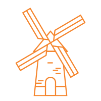Amsterdam Windmill Icon