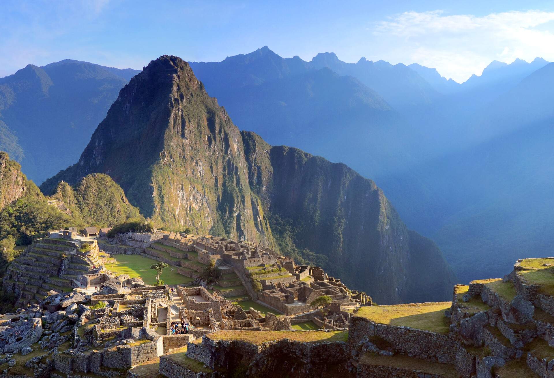 One of the world wonders, Machu Picchu of Peru. Taken during sunrise.