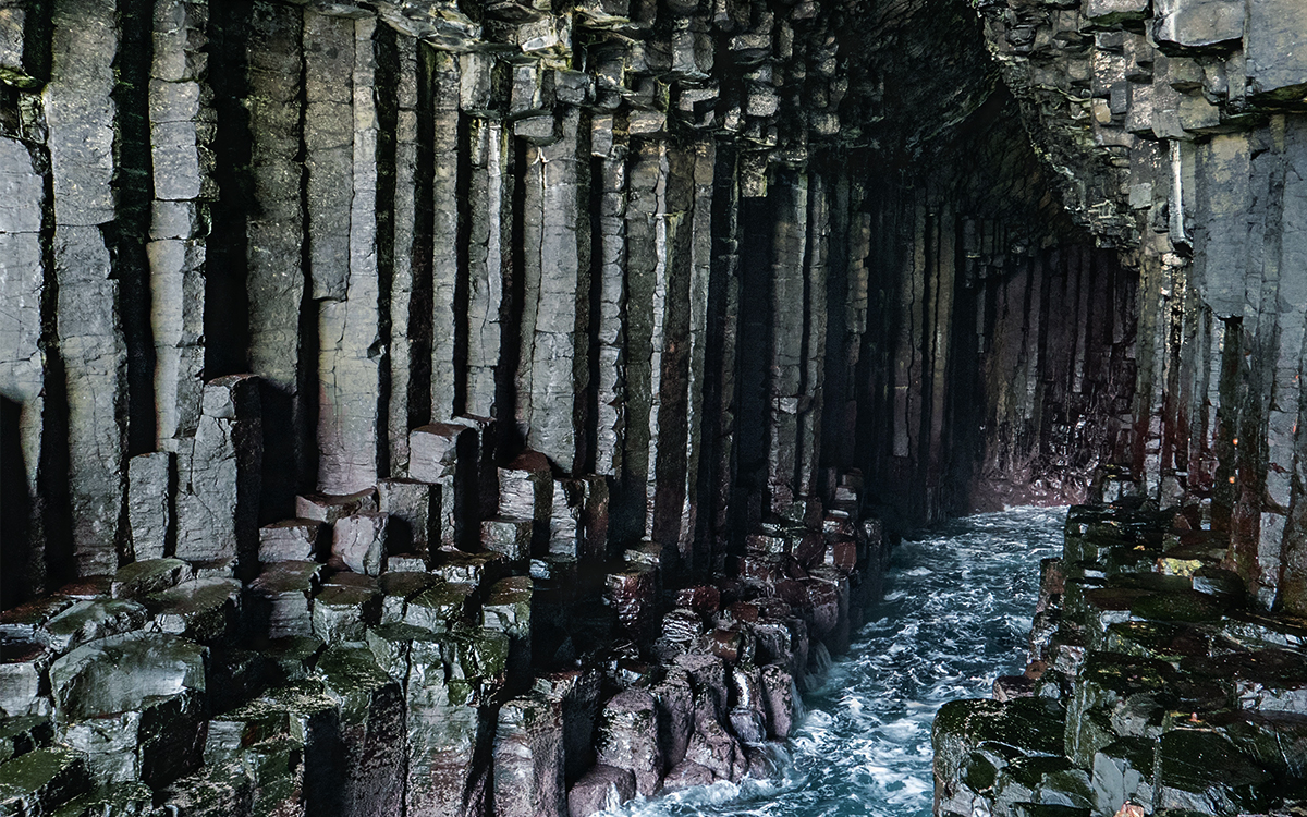 The incredible interior of Fingal's Cave