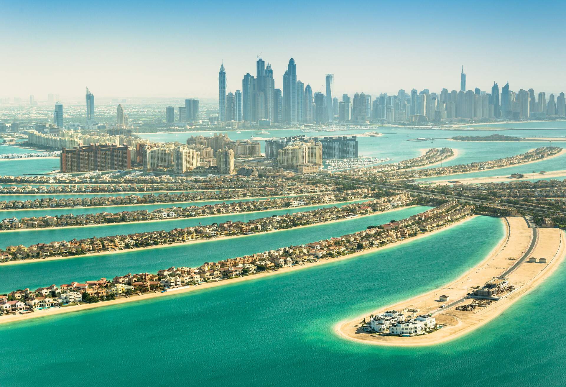 The Palm Jumeirah in Dubai, Dubai, United Arab Emirates