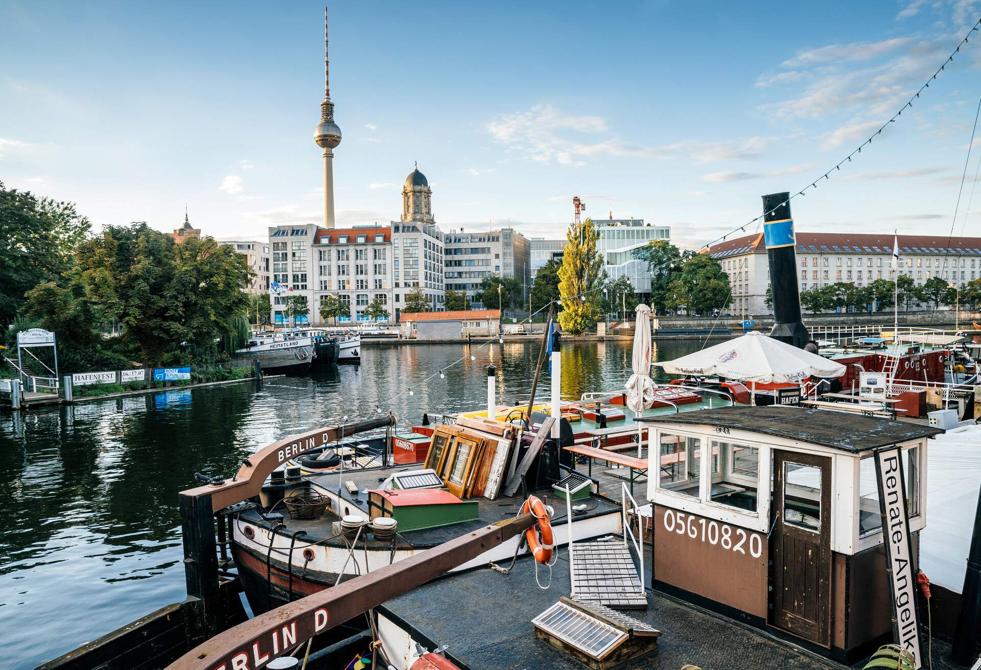 DEST_GERMANY_BERLIN_old harbour in Berlin with tv-tower in the background_GettyImages-629955780