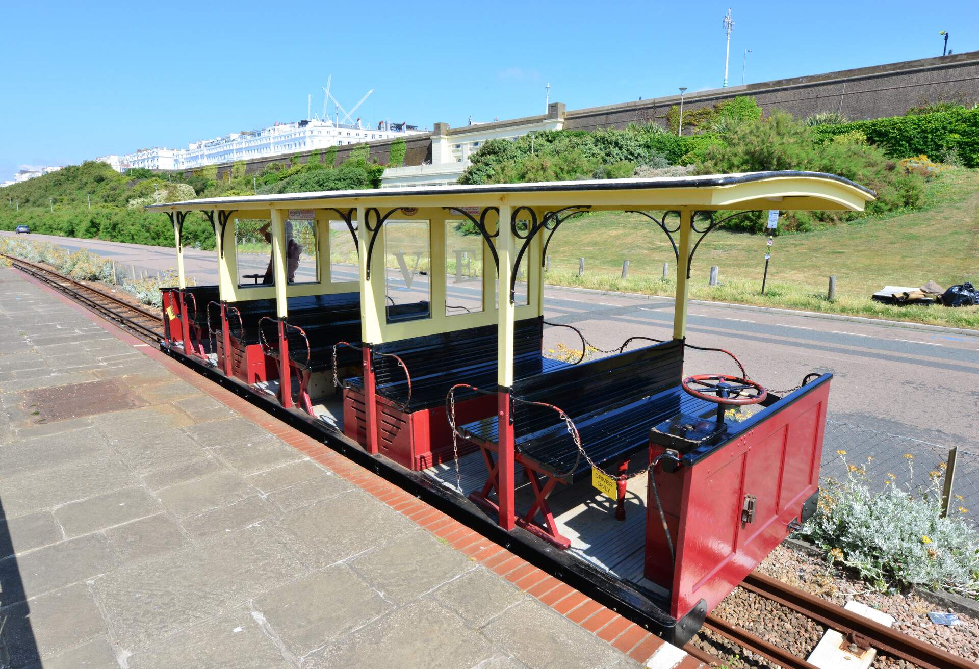 Electric train carriage at Brighton