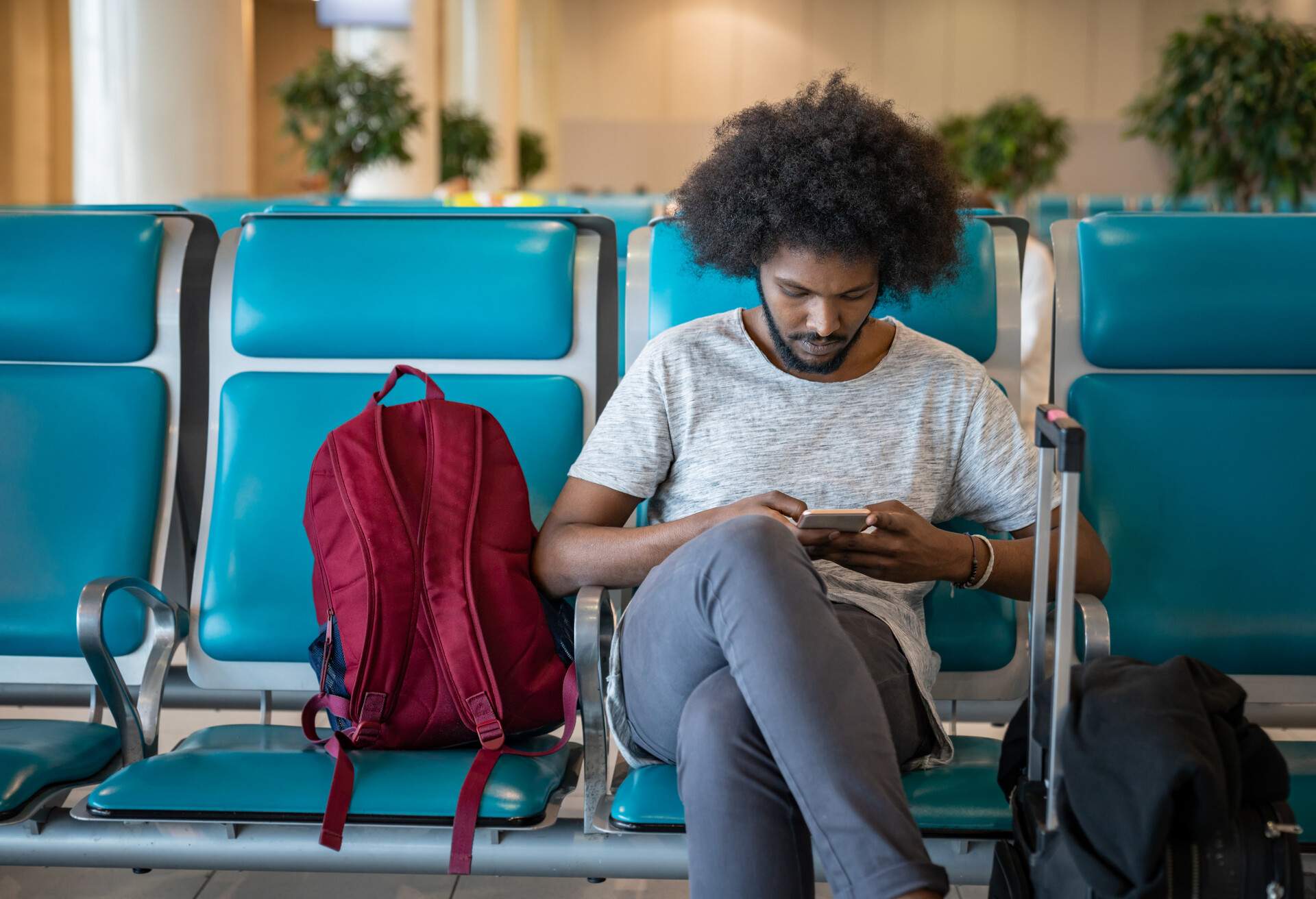 Waiting at the airport