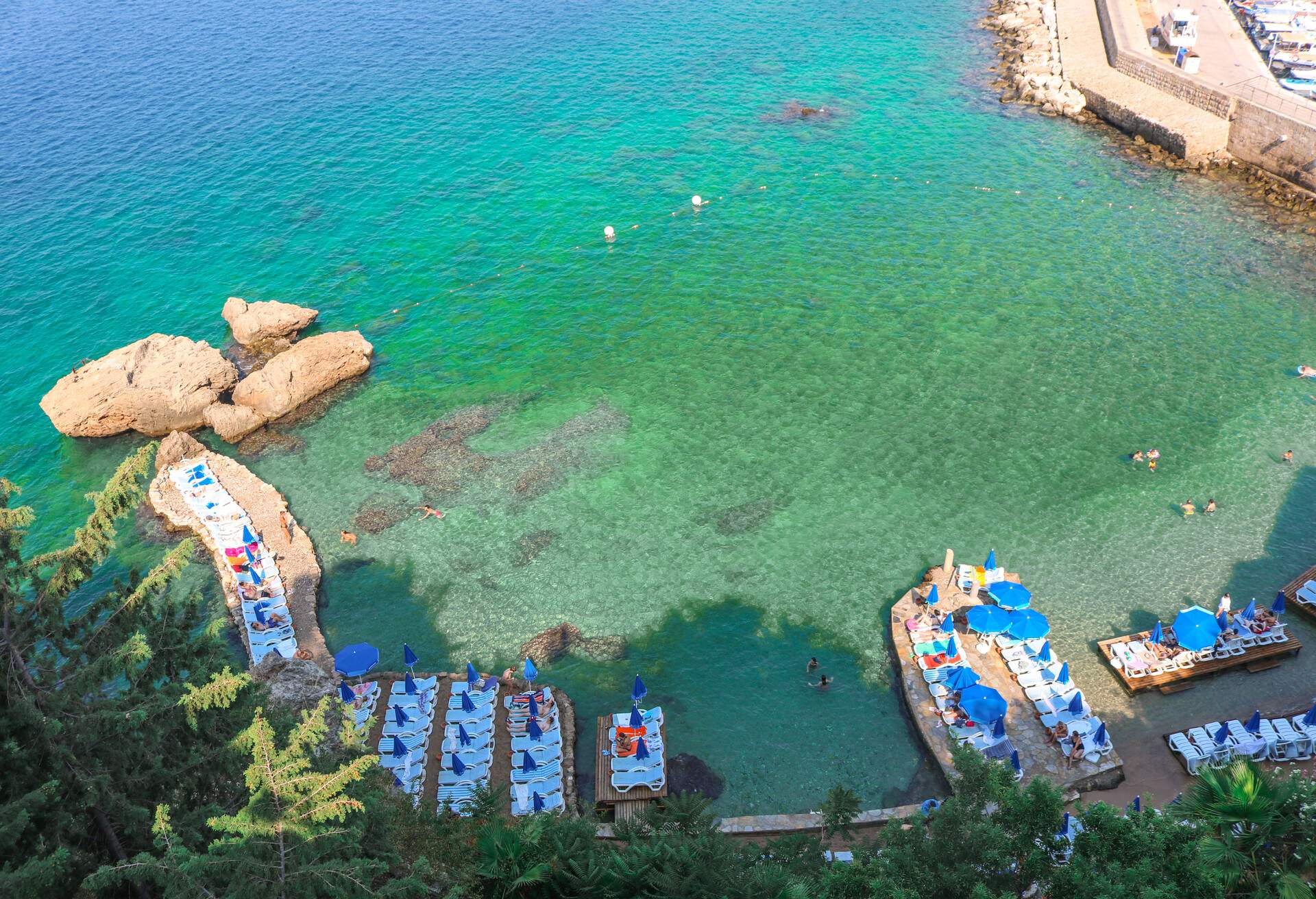 Clear blue water at Kas, Antalya