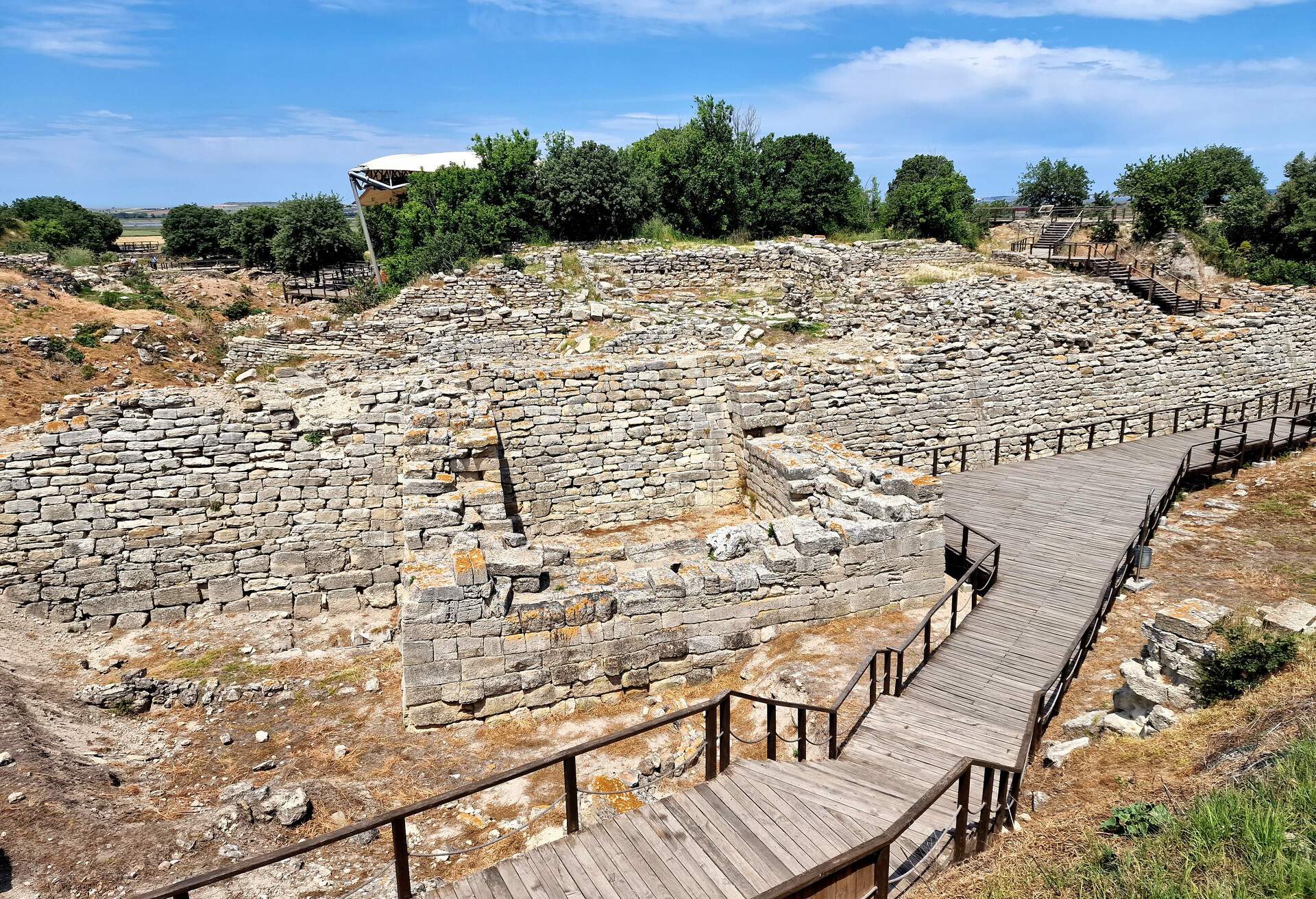 View of ancient City of troy