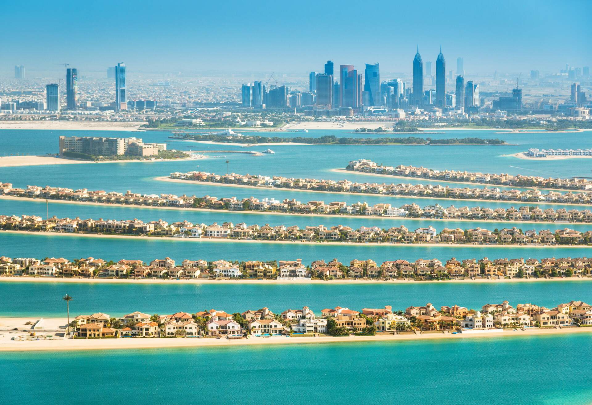 The Palm Jumeirah in Dubai, Dubai, United Arab Emirates