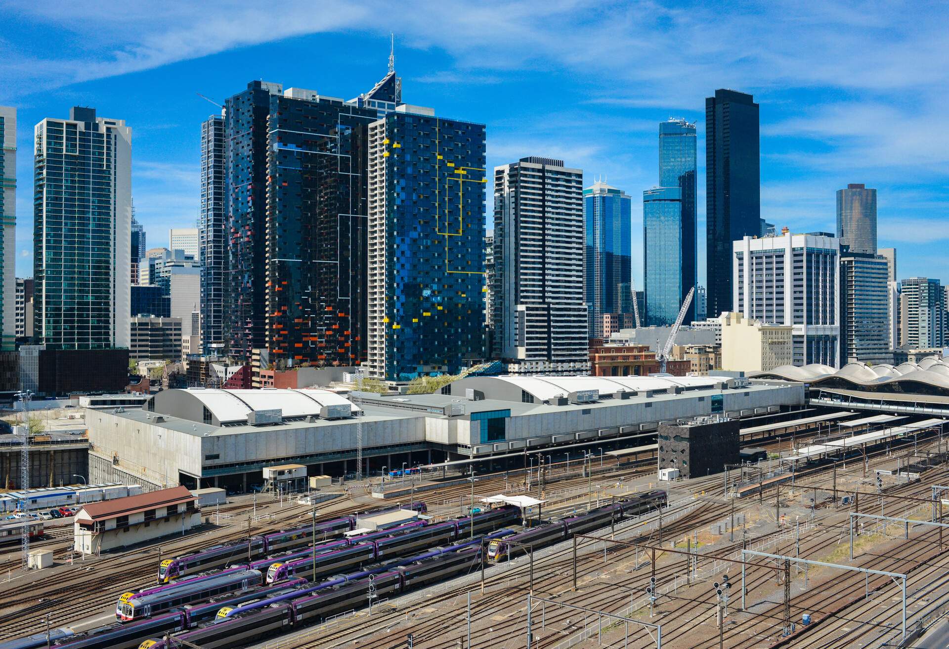 Melbourne CBD & Southern Cross Station; Shutterstock ID 727478221