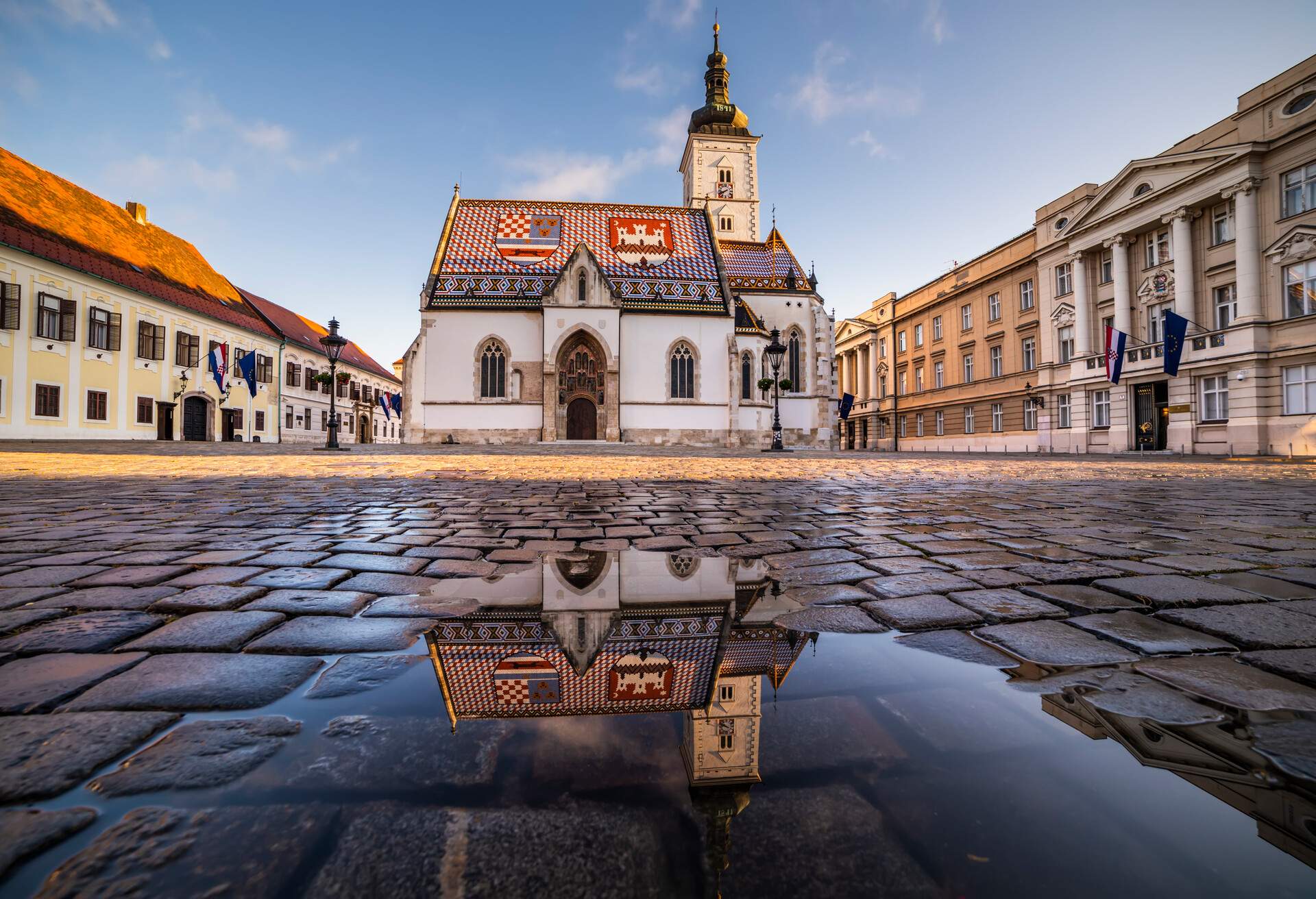 The Church of St. Mark is the parish church of old Zagreb, Croatia, located in St. Mark's Square.