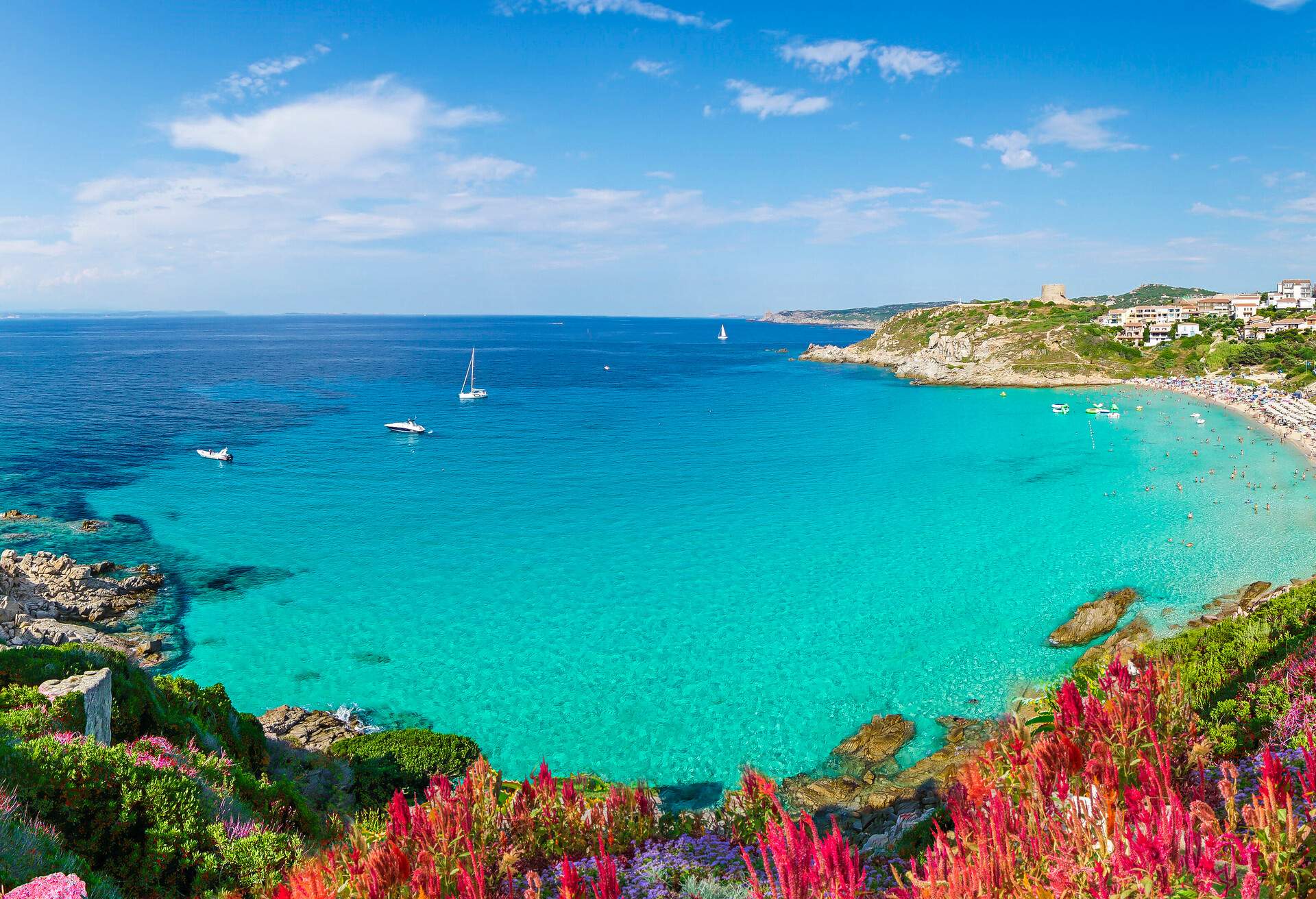 Rena Bianca beach, north Sardinia island, Italy