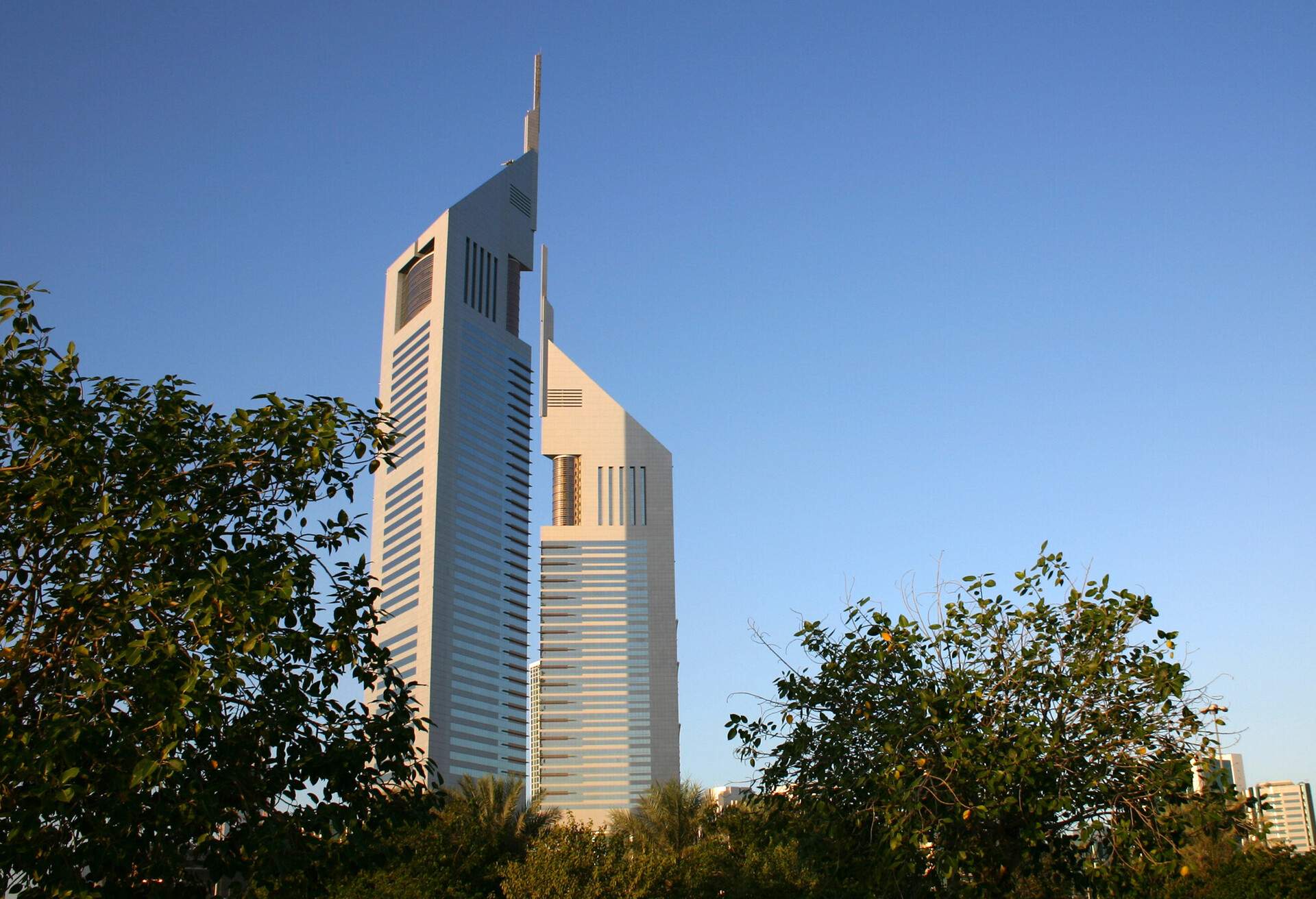 The Famous Emirates Towers in Dubai