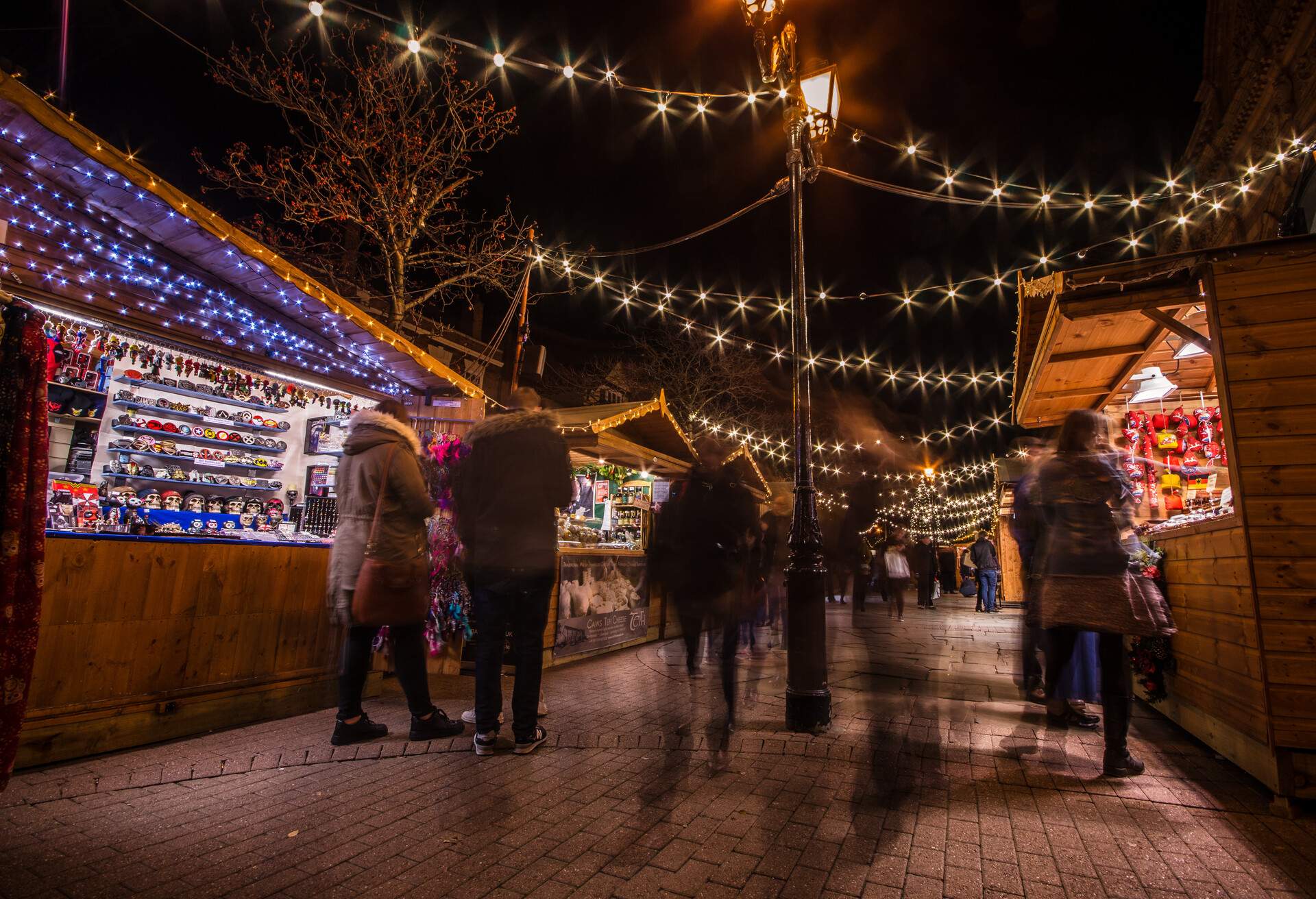 Shoppers at Chester Christmas Markets