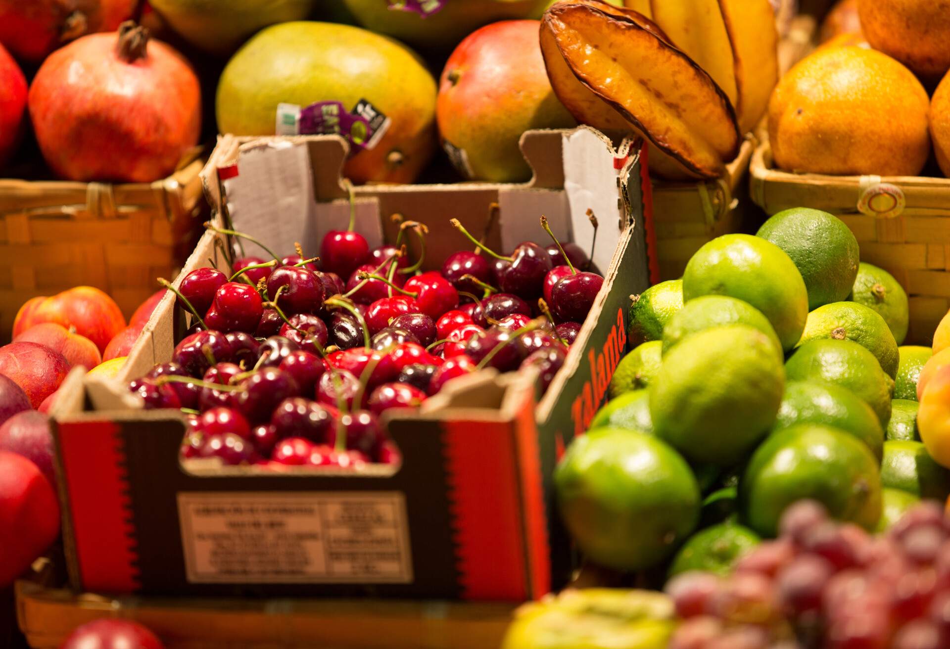 Fresh fruits on market