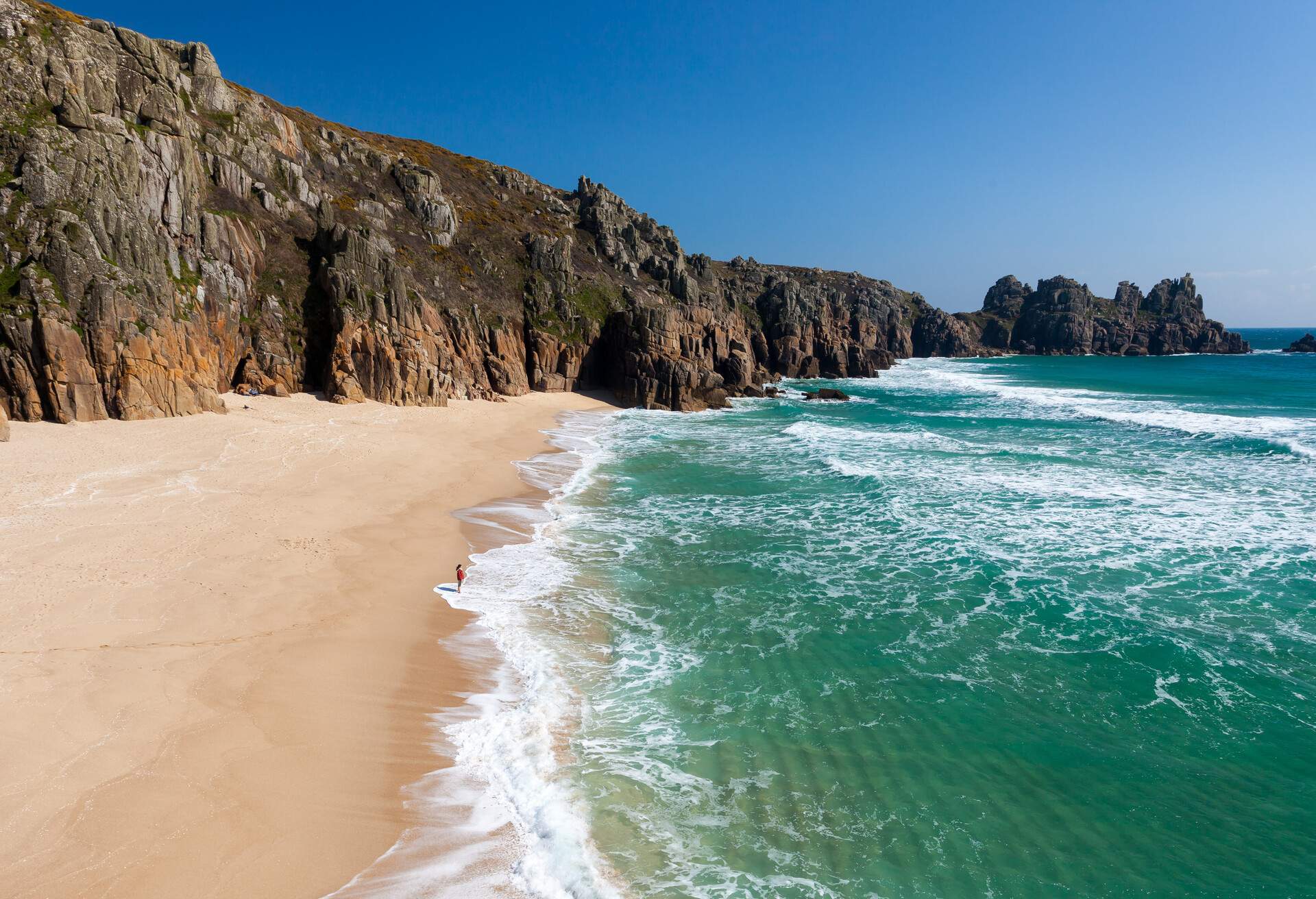 Only two naked girls on the public beach 