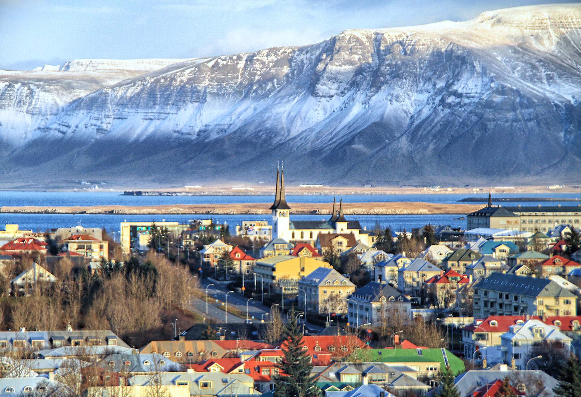 Reykjavik city (Smoky Bay in Icelandic) it is largest city in Iceland.