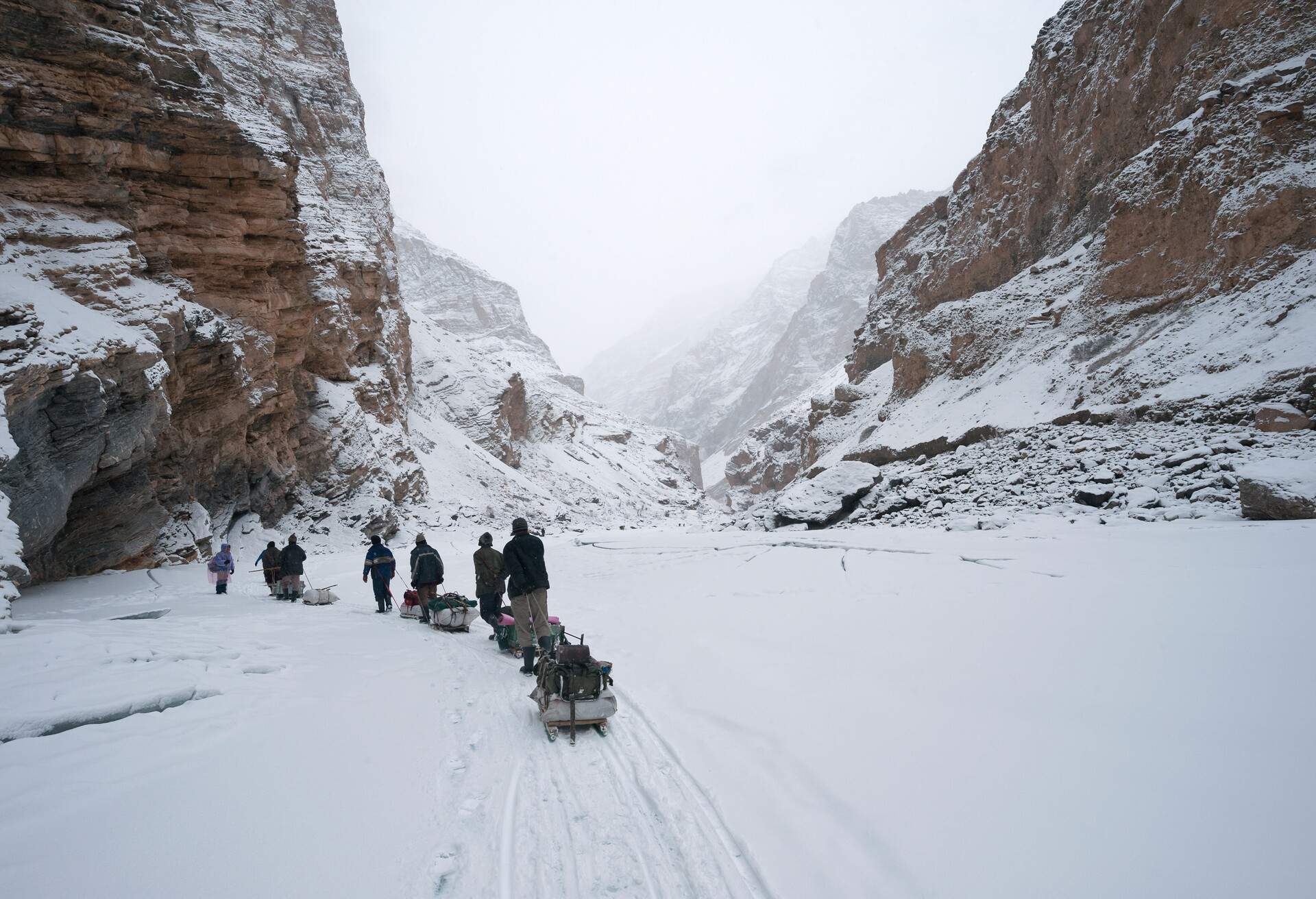 Chadar Trek or Trekking on Frozen Zanskar River, Ladakh, India