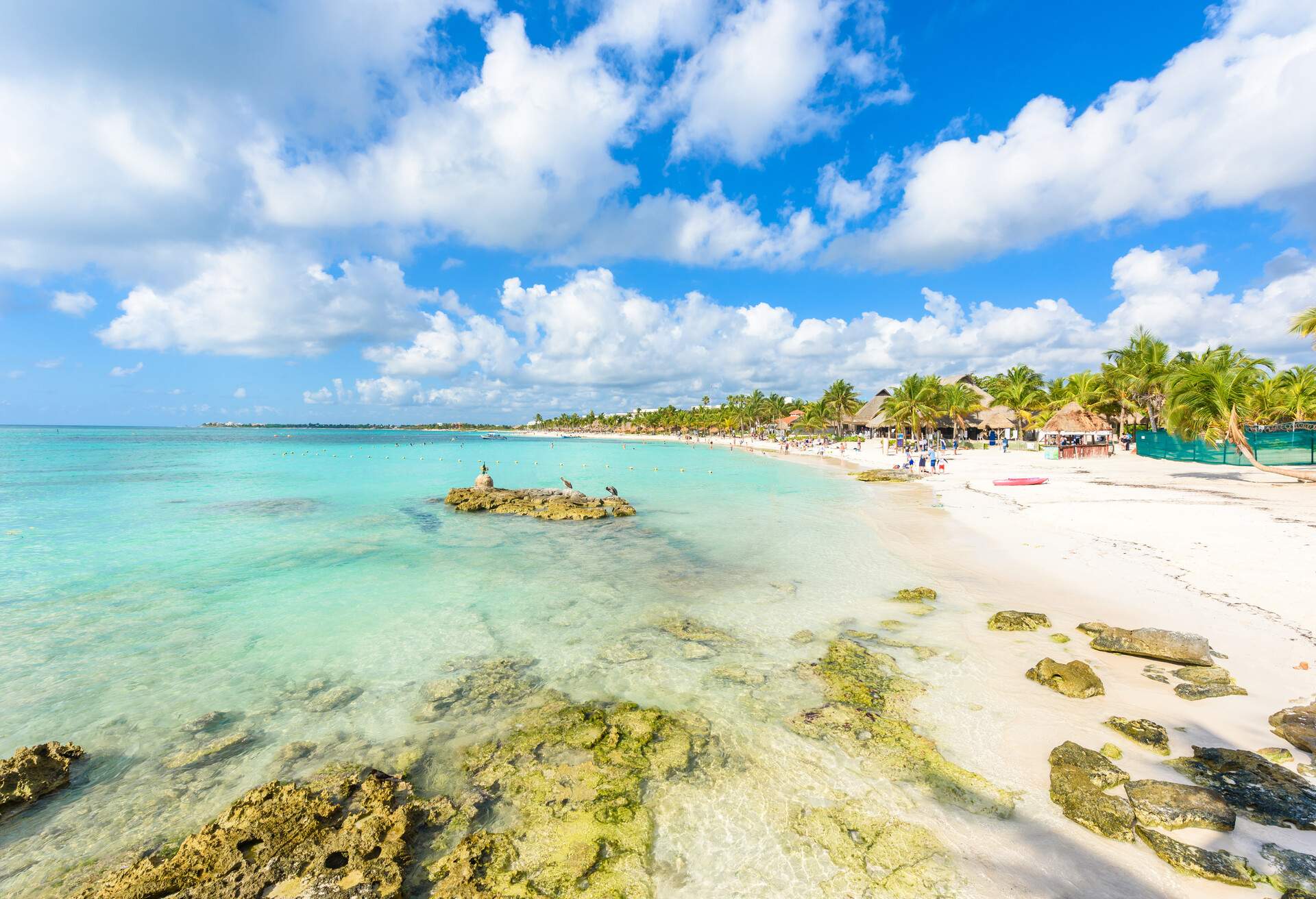 Riviera Maya - paradise beach Akumal at Cancun, Quintana Roo, Mexico - Caribbean coast