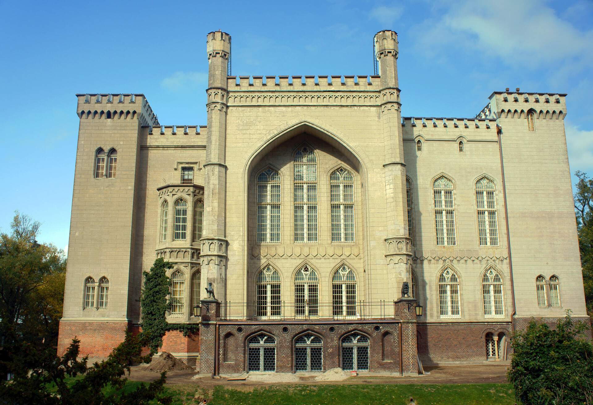 castle and park in Kornik, Poland