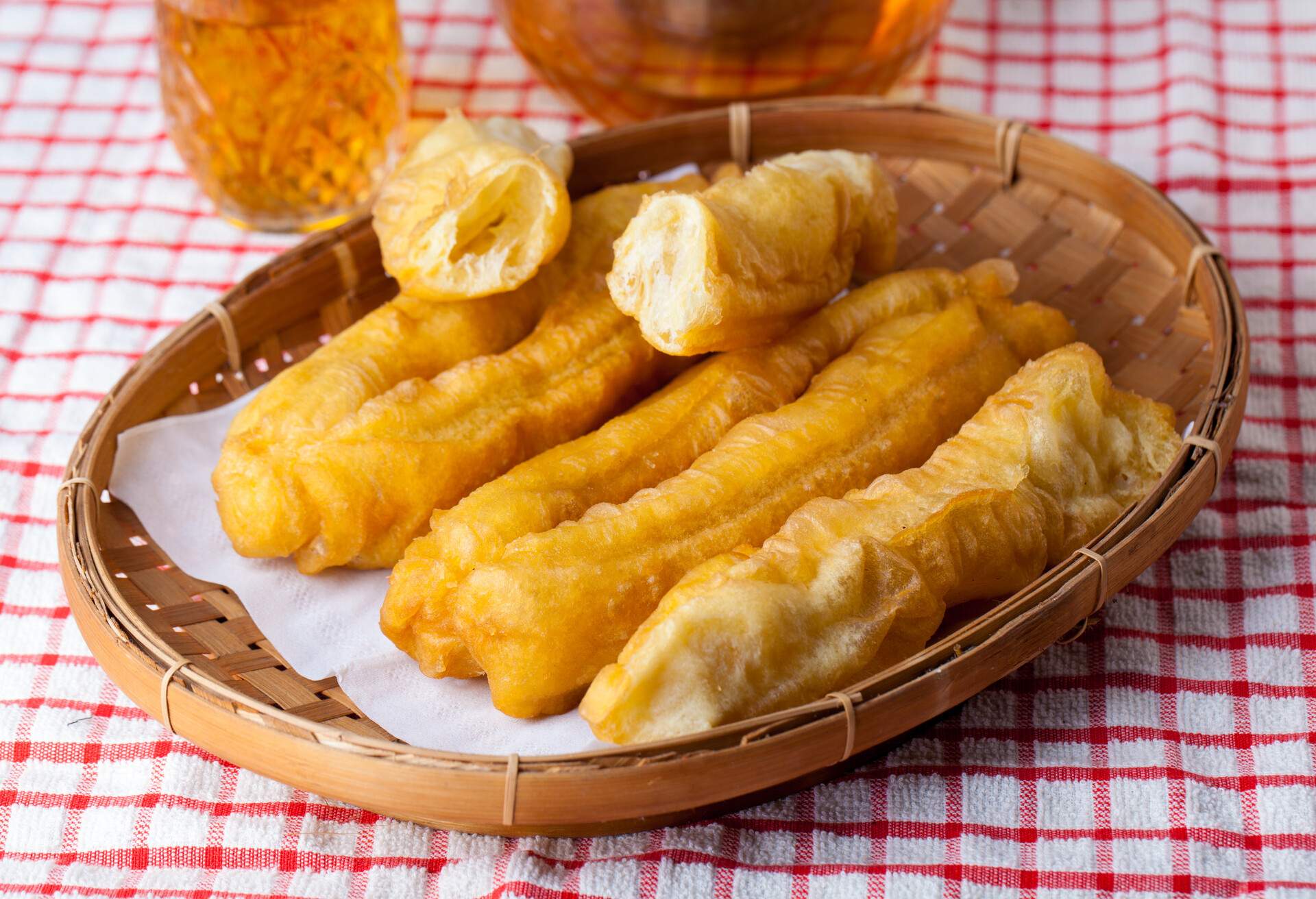 Sliced Cakwe Indonesian Traditional Food for breakfast