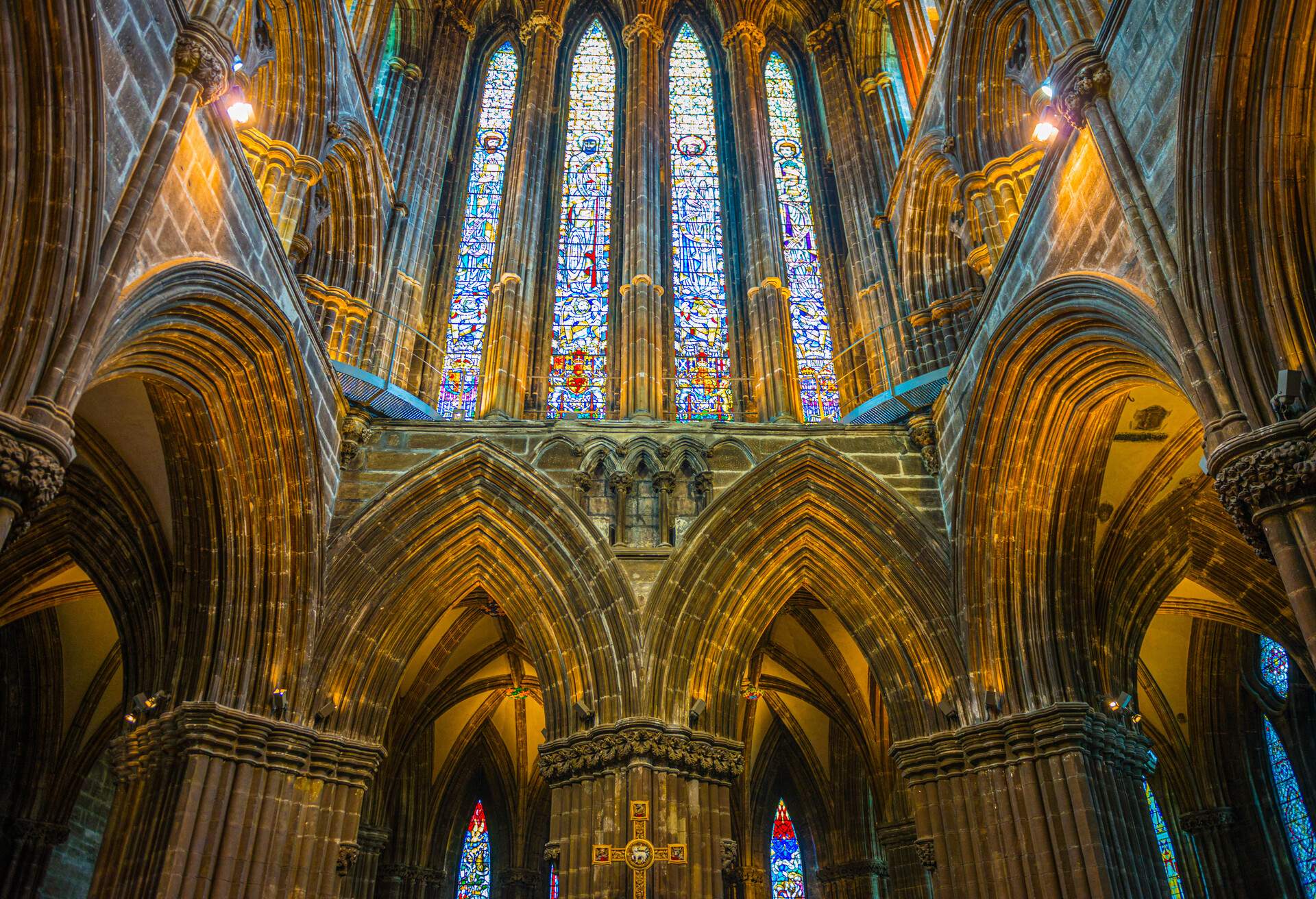 The first stone-built Glasgow cathedral, Glasgow, Scotland, United Kingdom (UK) - September 09, 2015