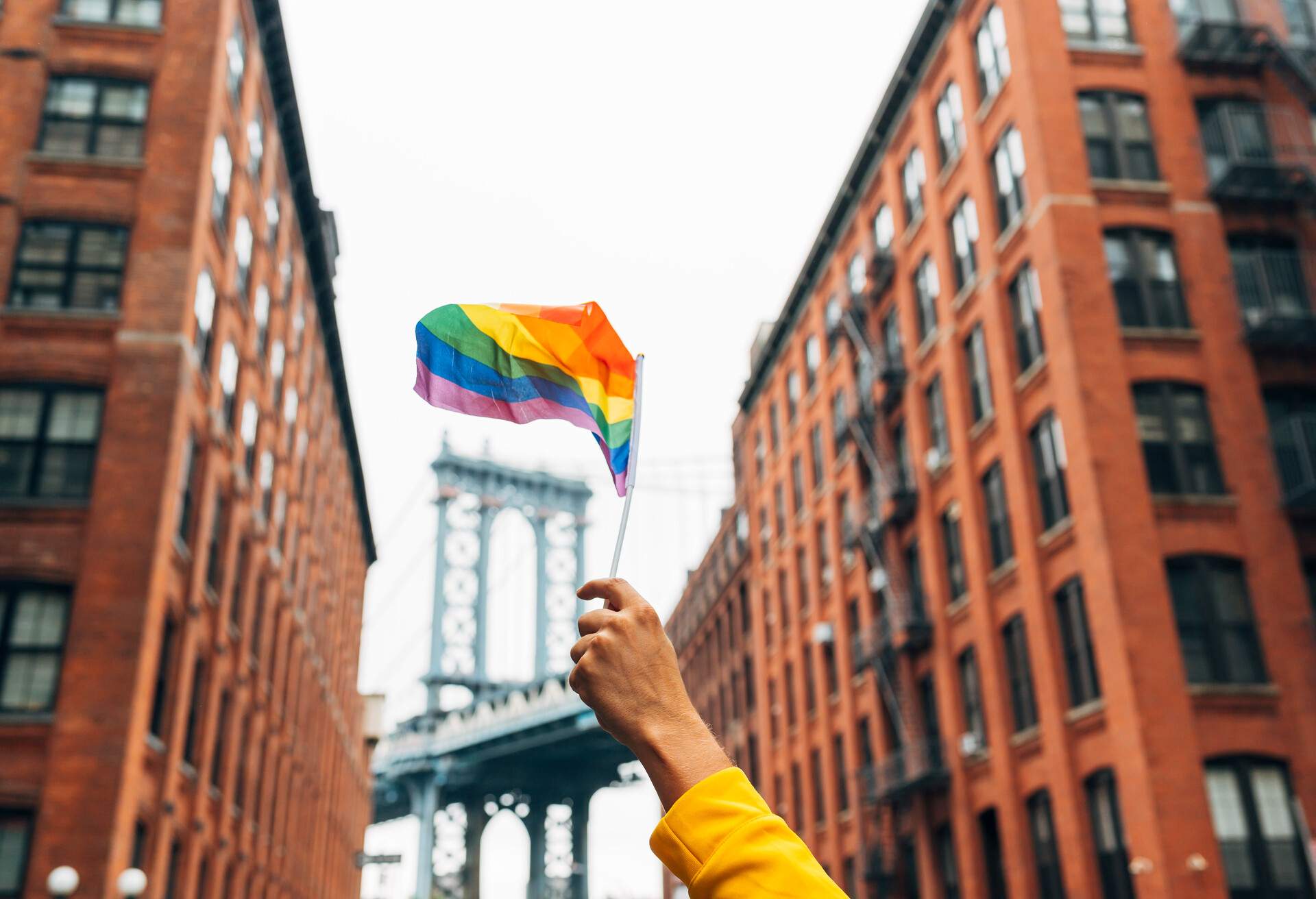 LGBT flag in new york