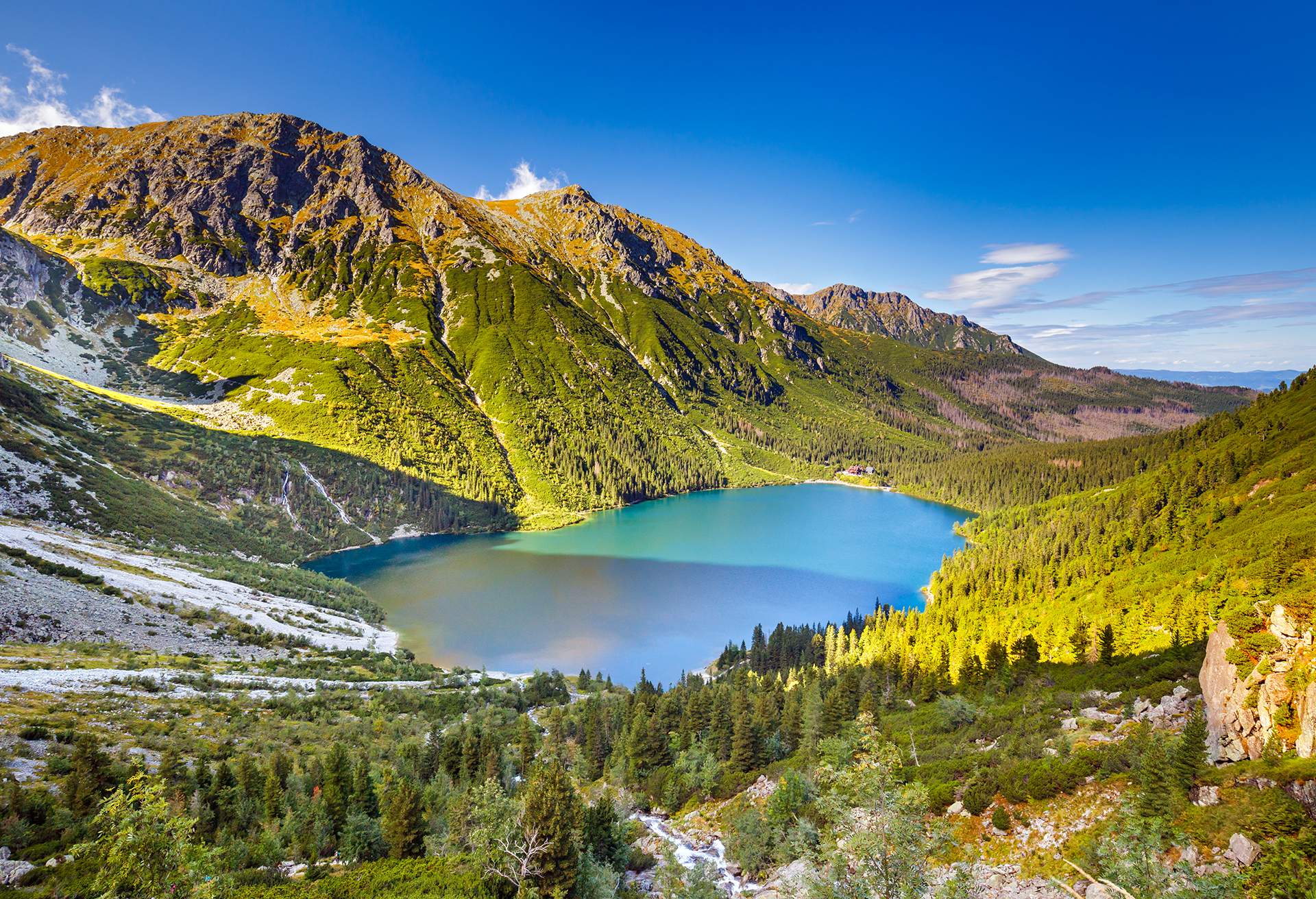 Morskie Oko lake in Zakopane, Poland