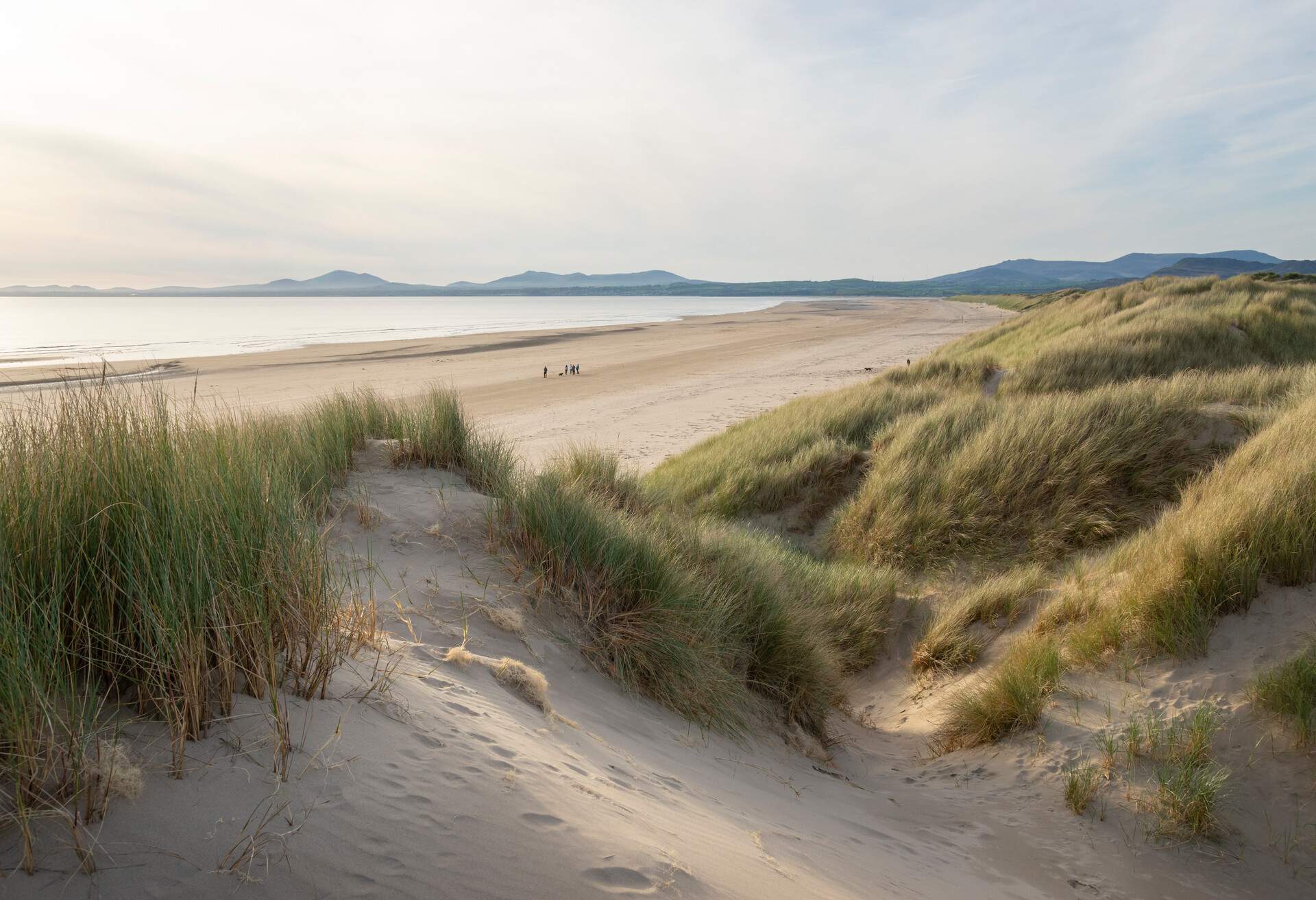 Harlech beach, Gwynedd, UK.