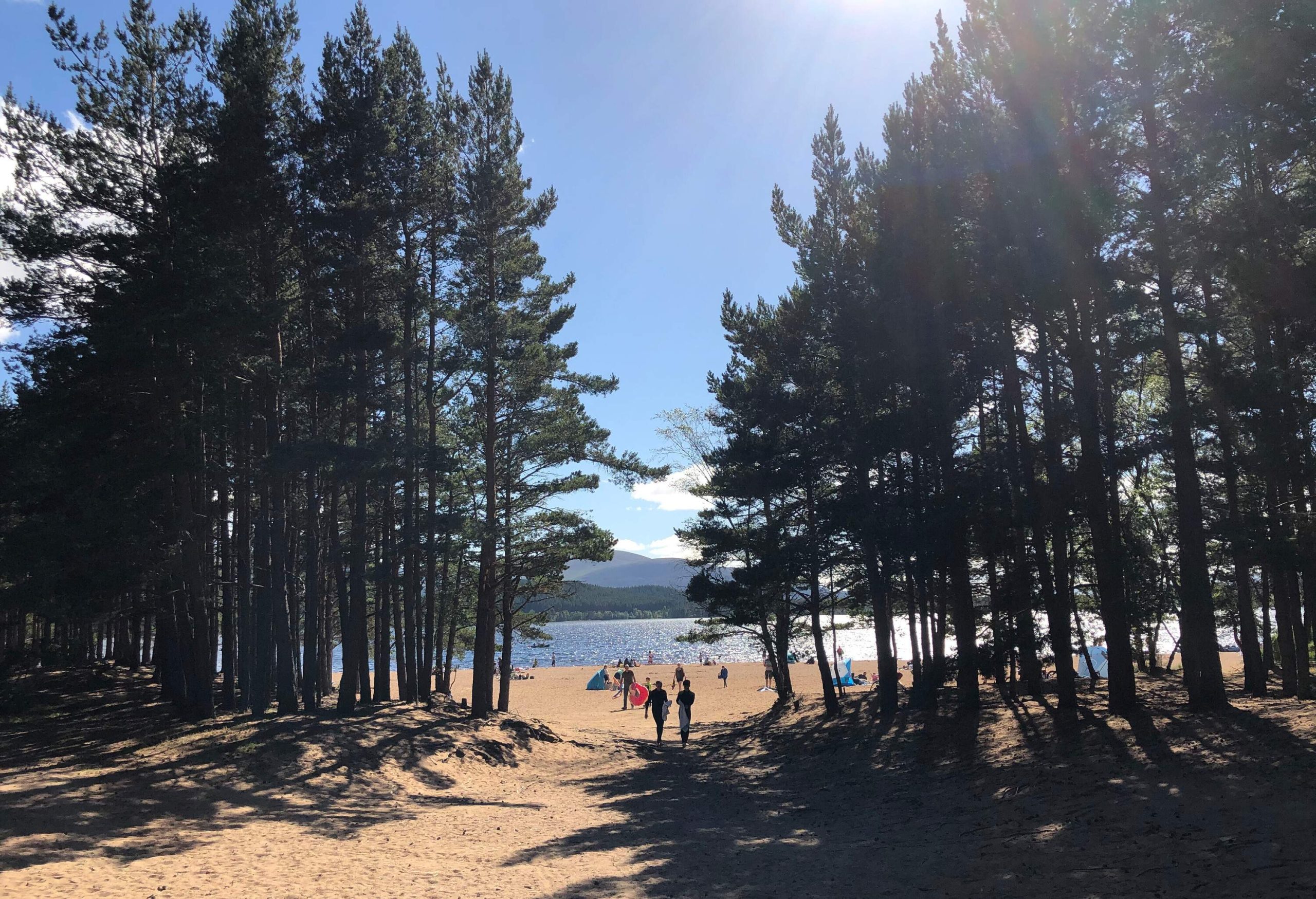 This picture was taken at Loch Morlich in Aviemore, Scotland.