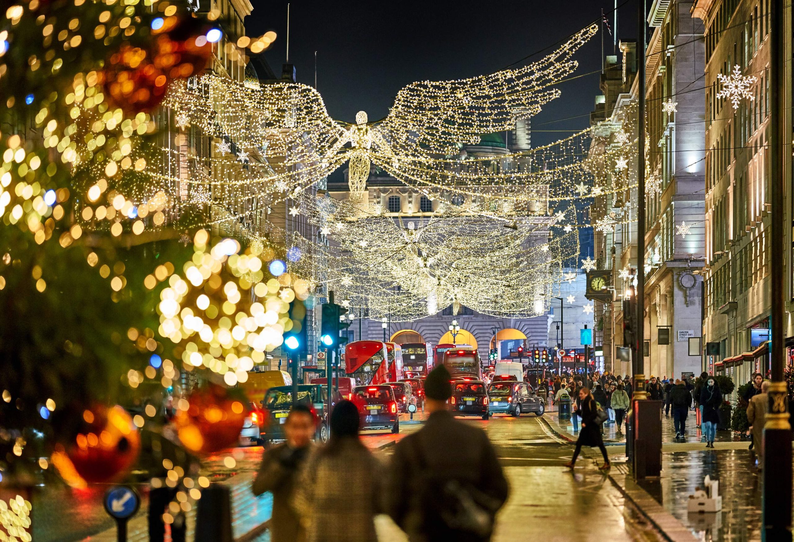 Christmas, Regents Street, London, UK.