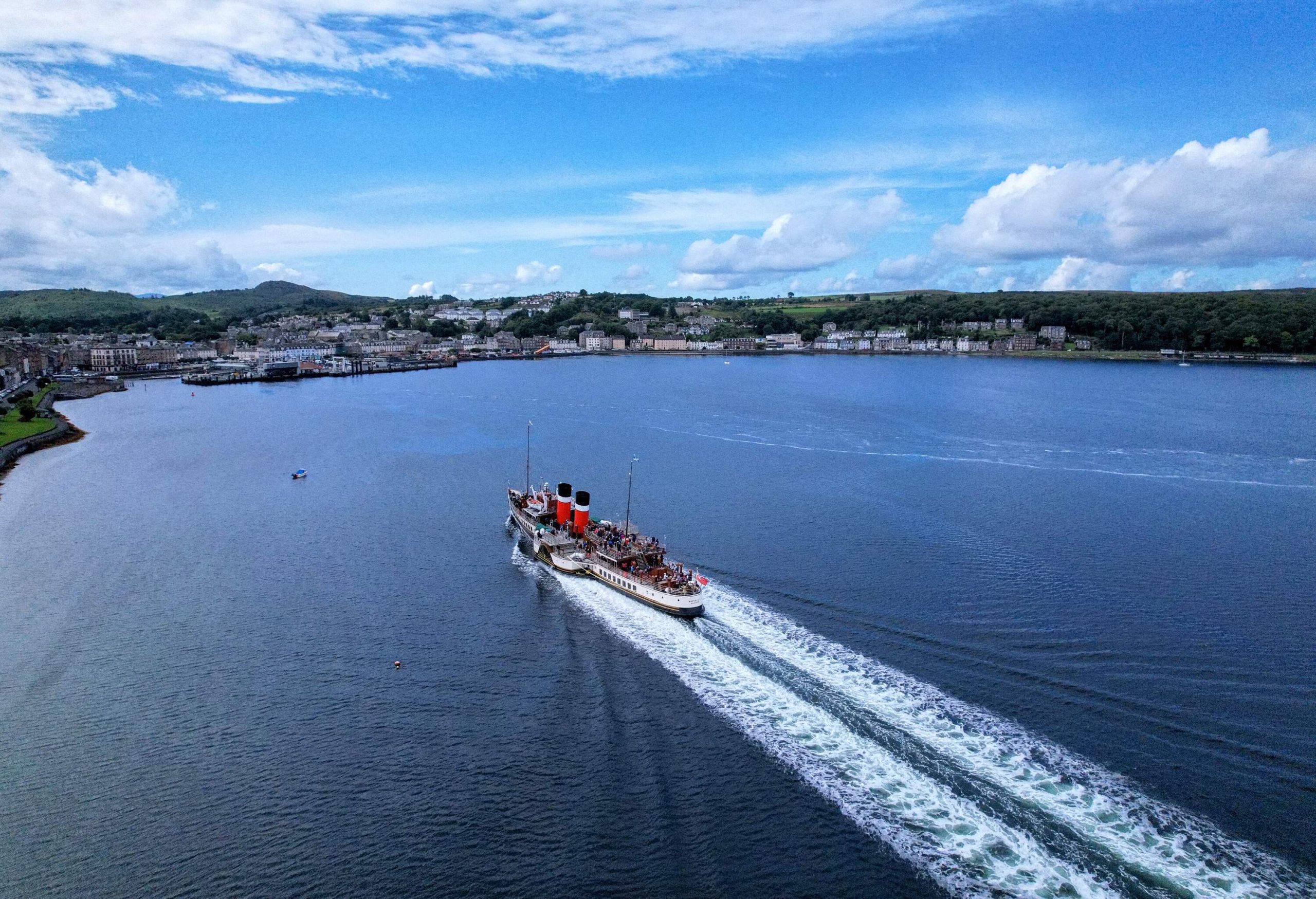 Arriving into the Bute port on a Clyde Cruise