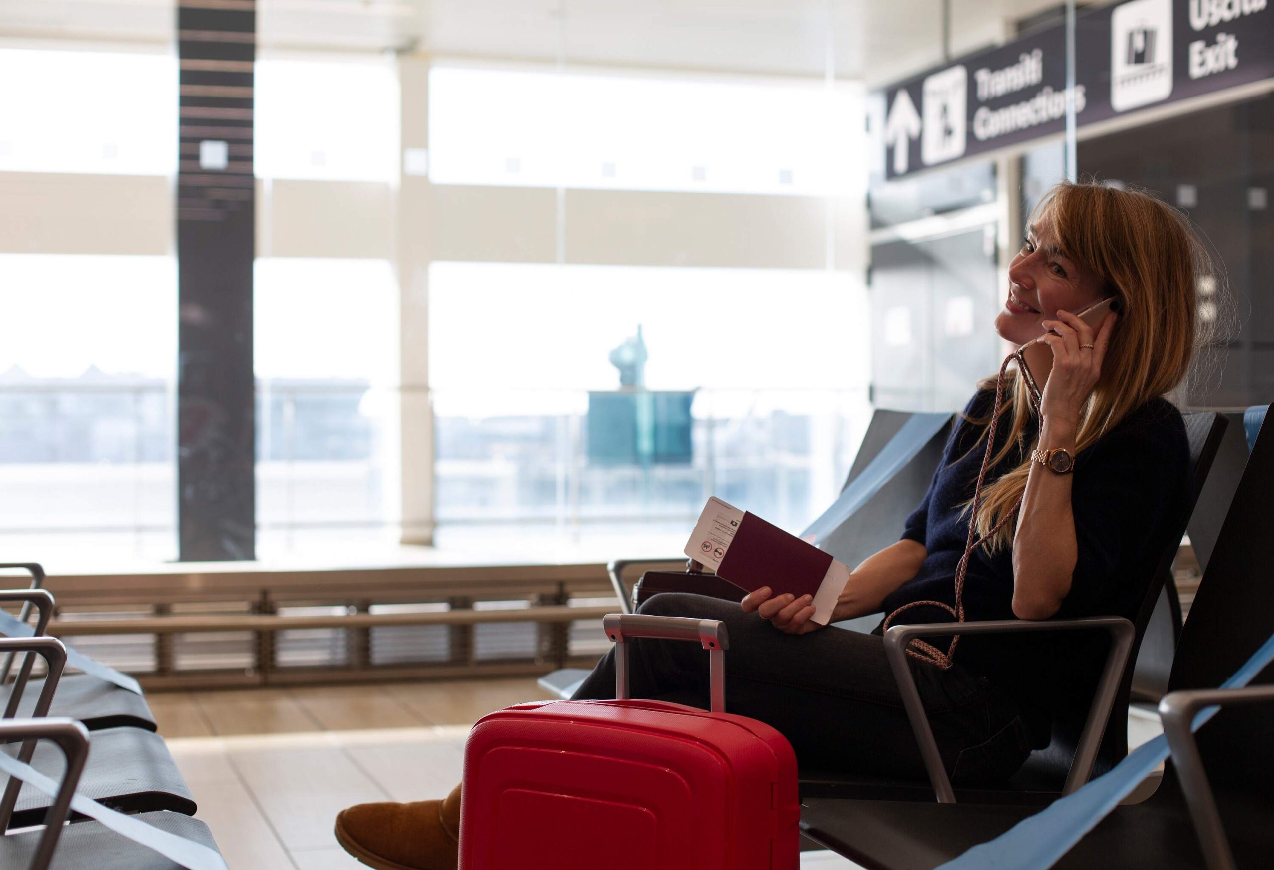 Airport, Rome, Italy.