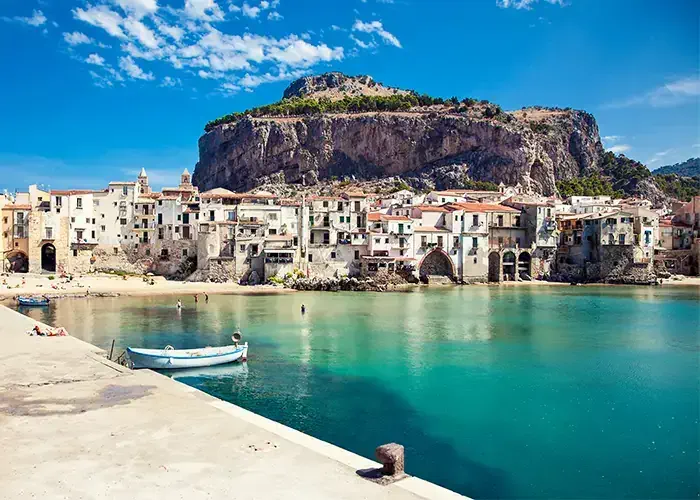 Aleksandar Todorovic/Shutterstock.com | Beach town of Cefalu, Sicily