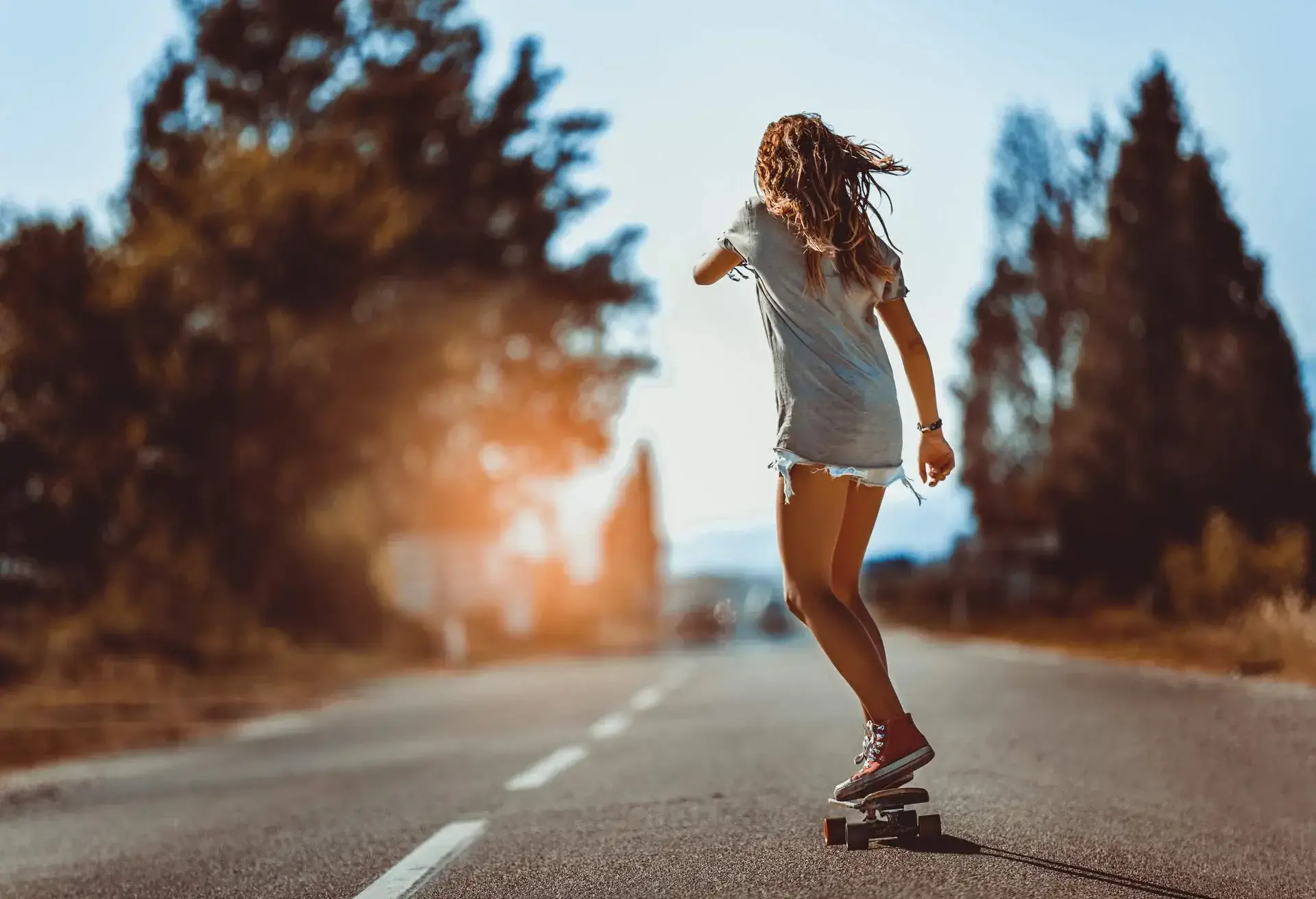 outdoors skateboard
