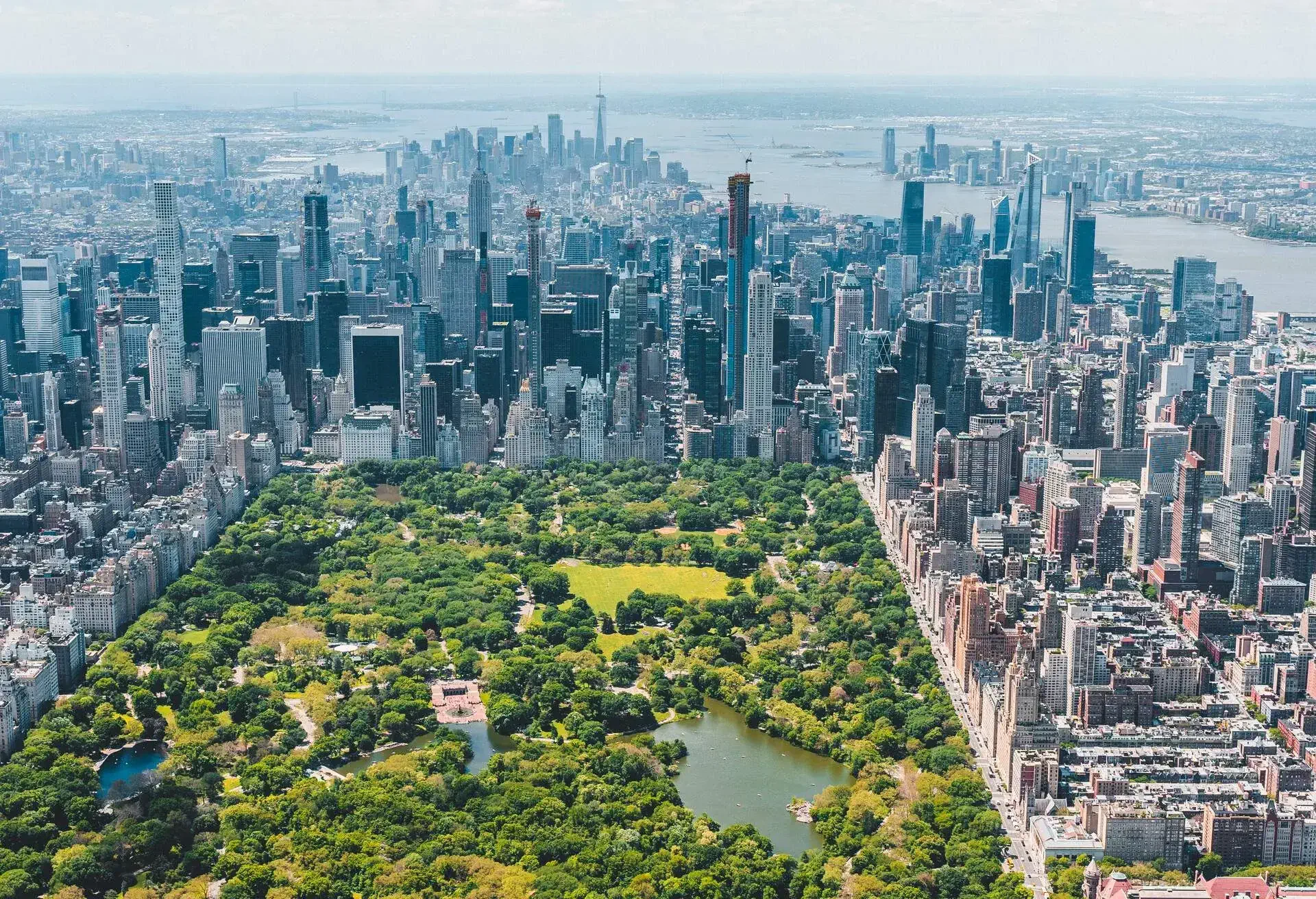 New York City Aerial View from Helicopter