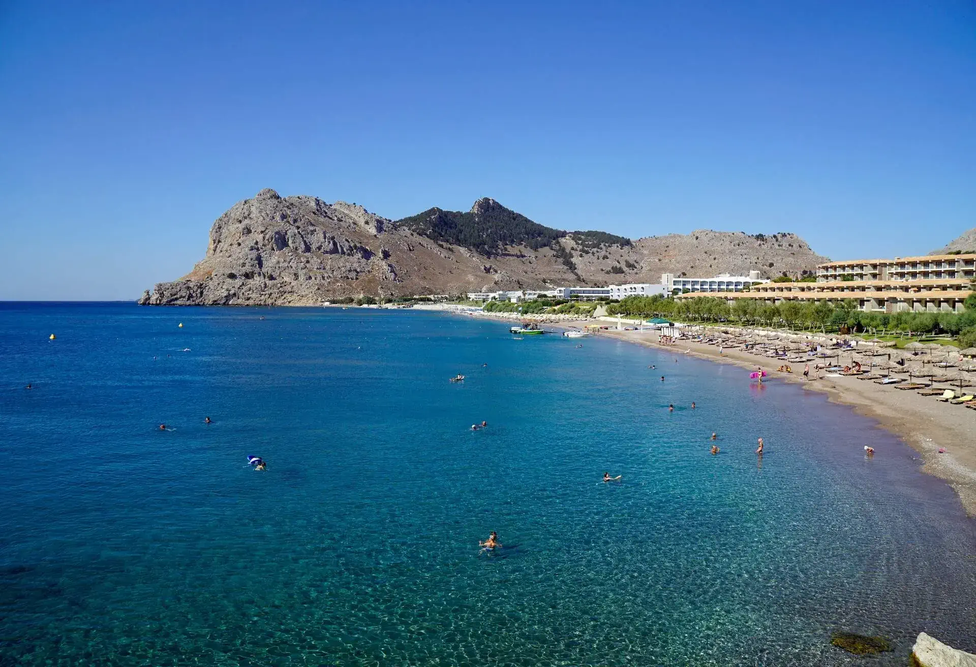 Landscape on Rhodes Island in Greece