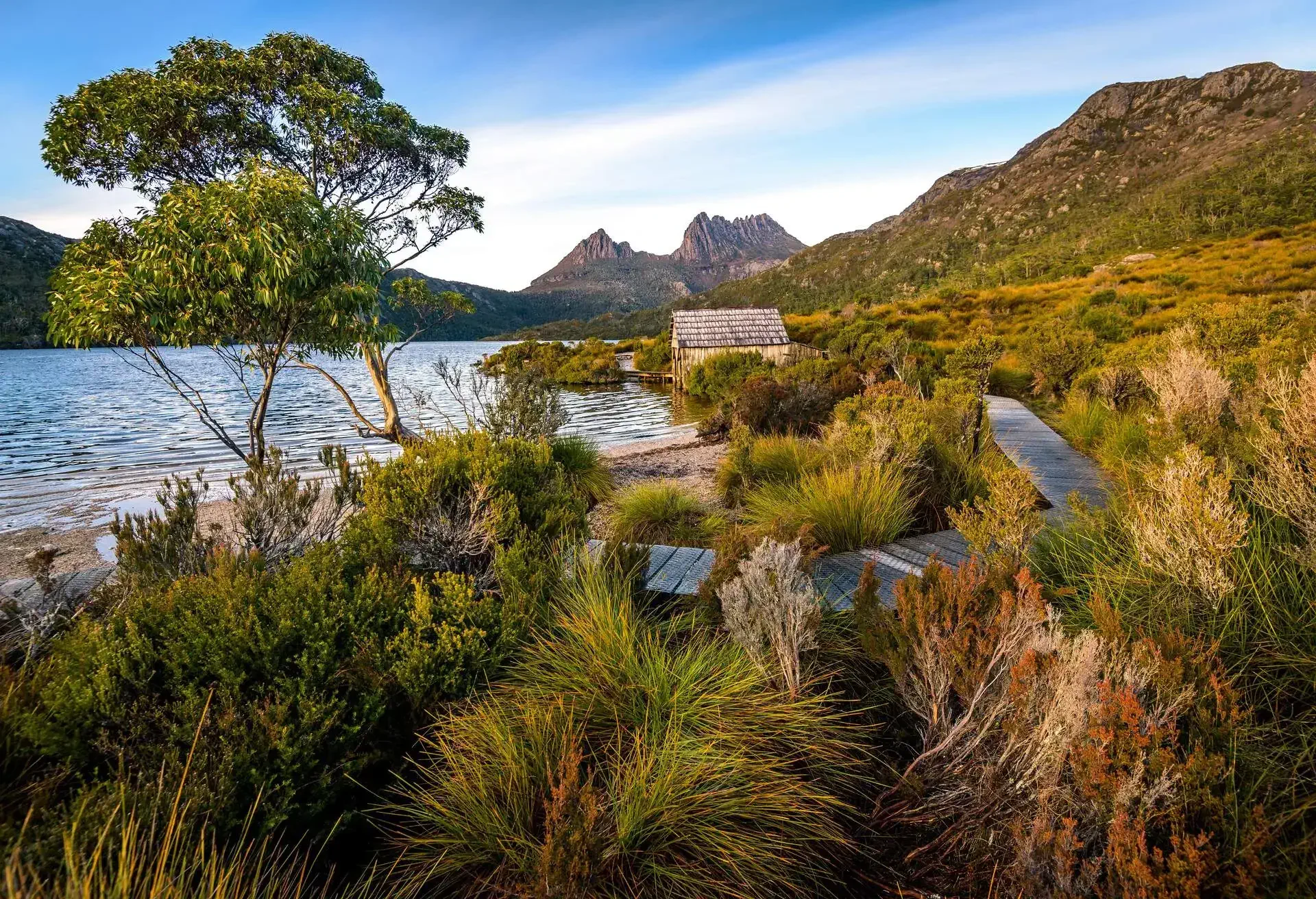 Boathouse an Cradle Mountain, Cradle Mountain National Park, Tasmania