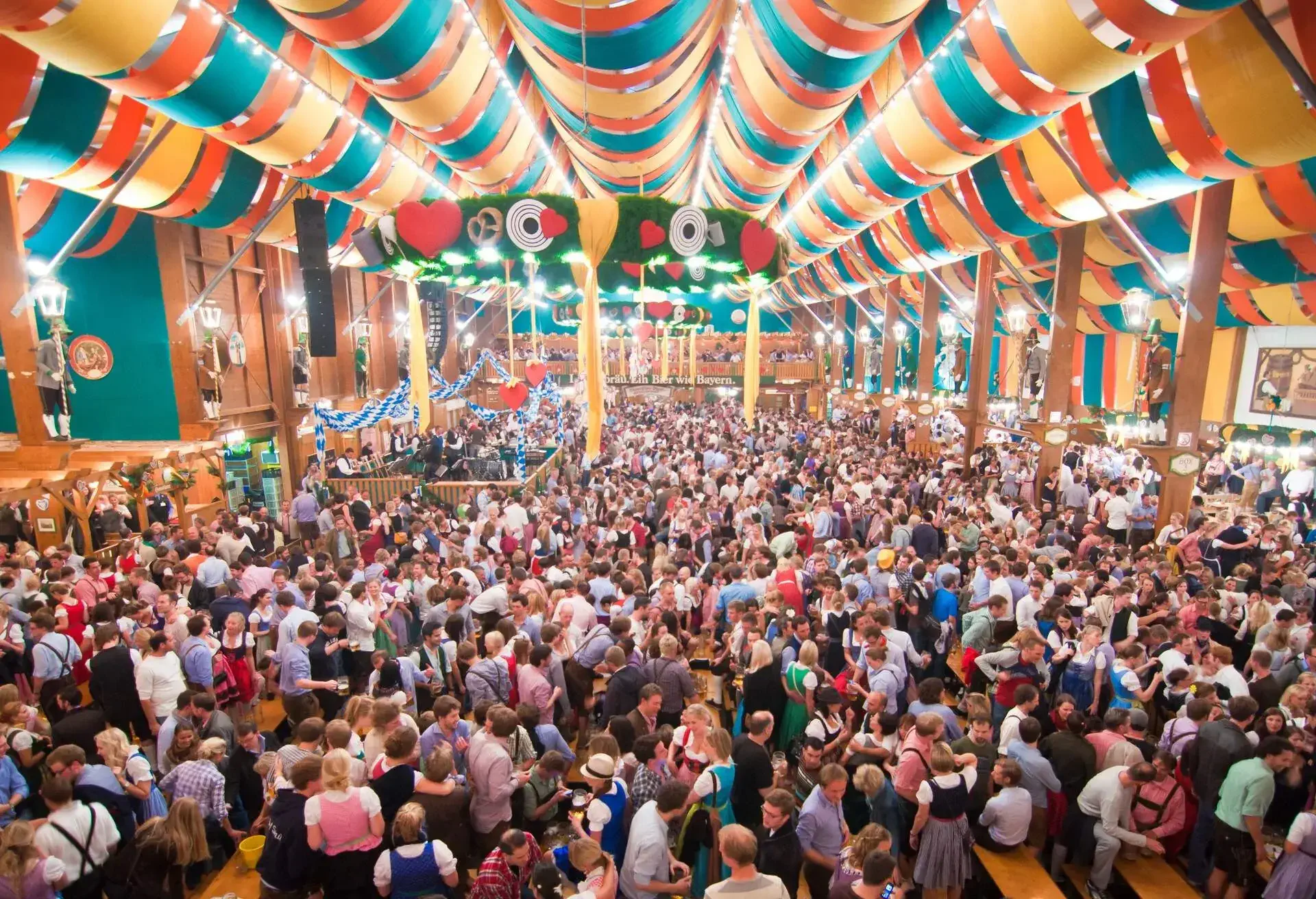 Millions of visitors during weeks of Oktoberfest.