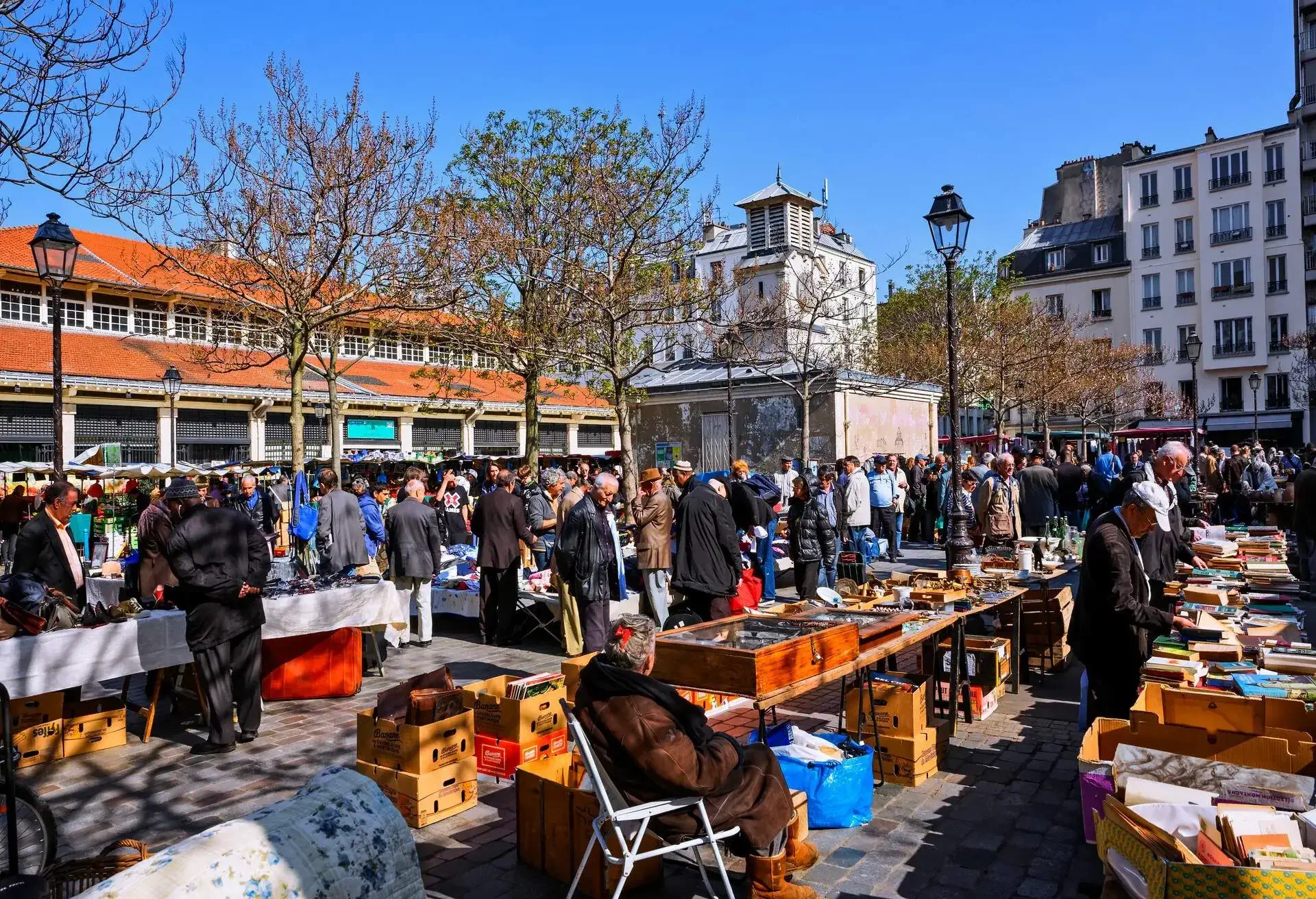 Covered Market Beauvau in Paris, France