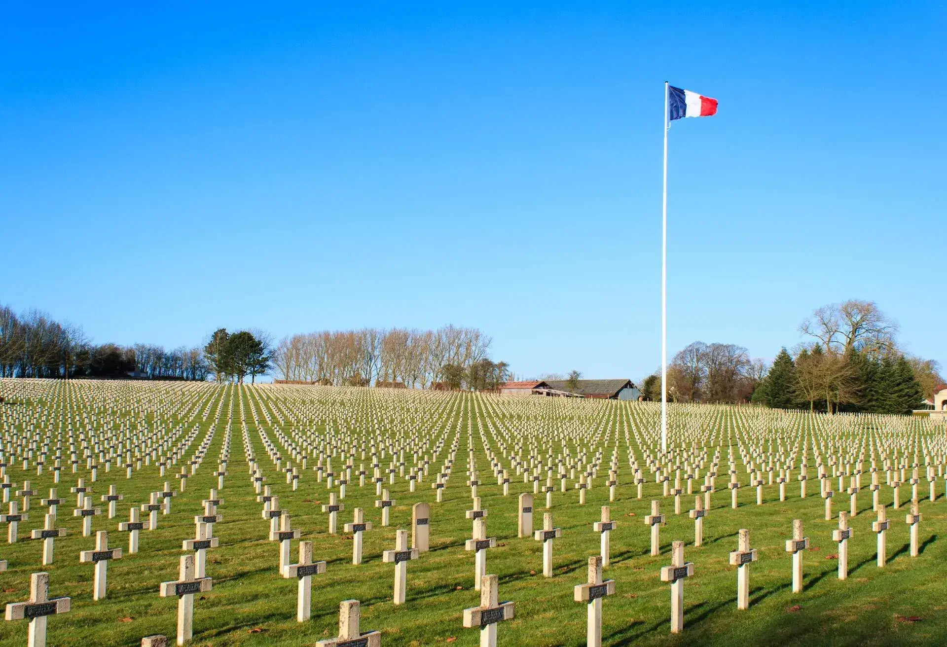 Cemetery world war one in France Vimy La Targette