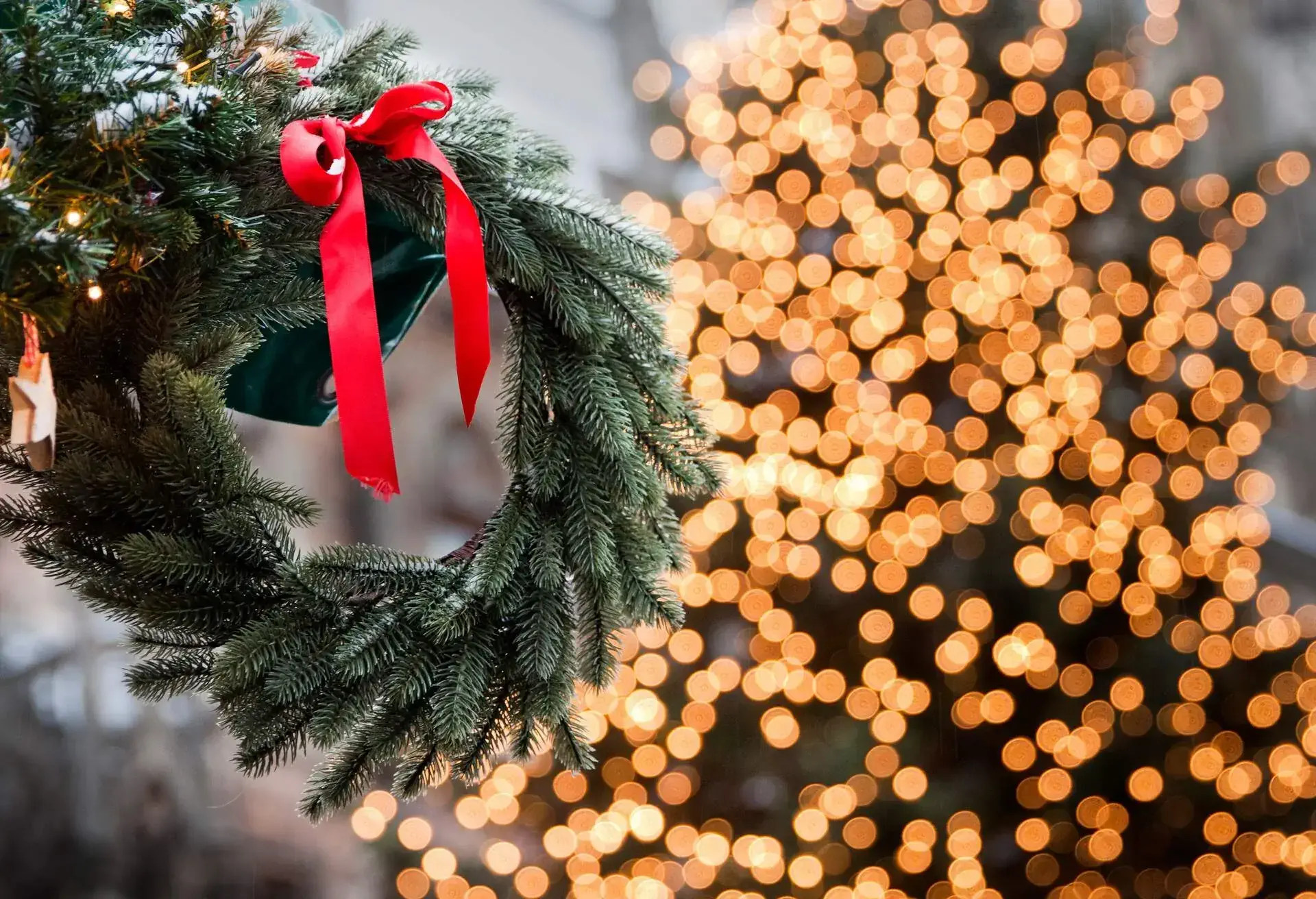 Detail of Munich Christmas Market at Central Square of Marienplatz.