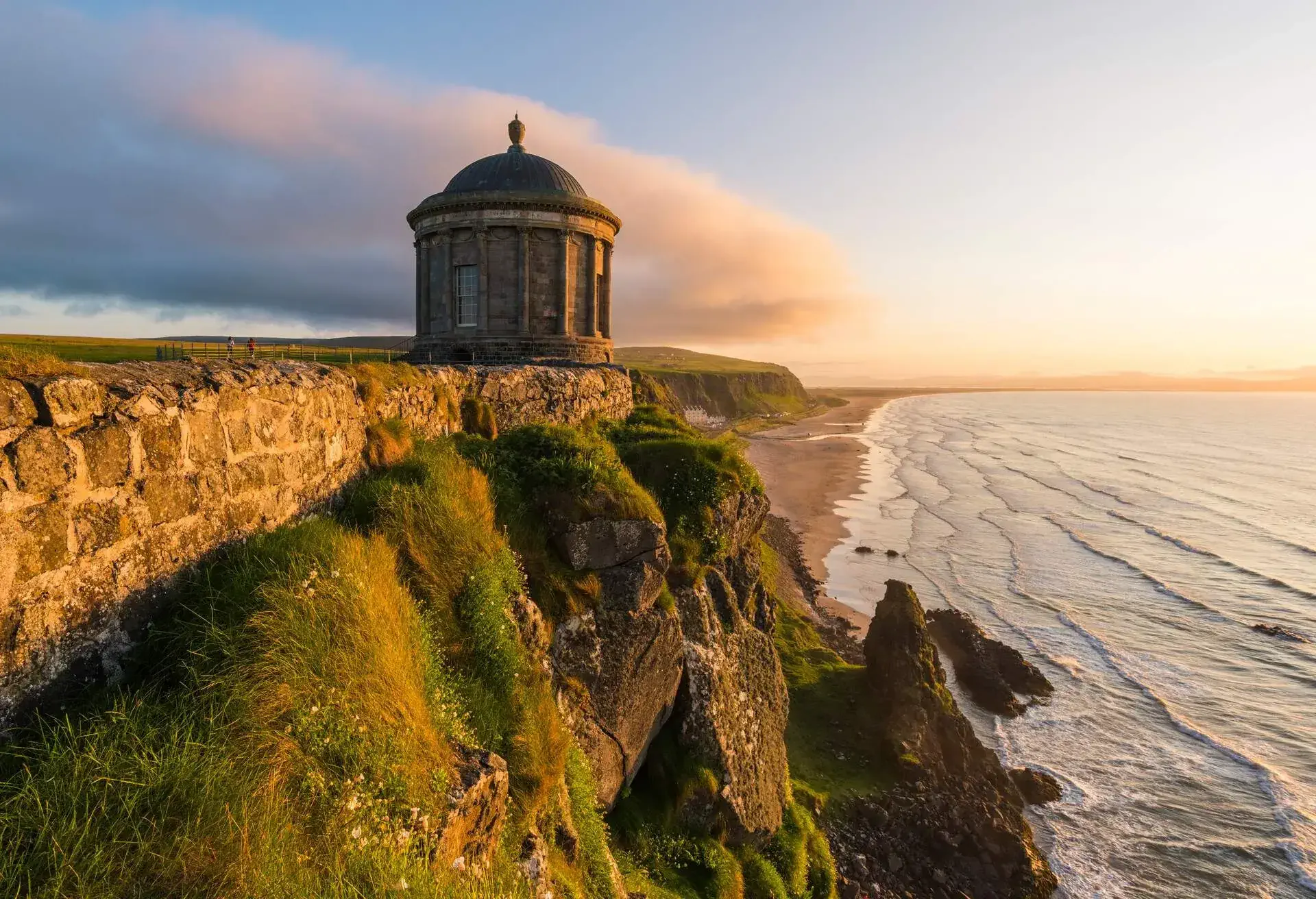 Mussenden temple, Castlerock, County Antrim, Ulster region, northern Ireland, United Kingdom.