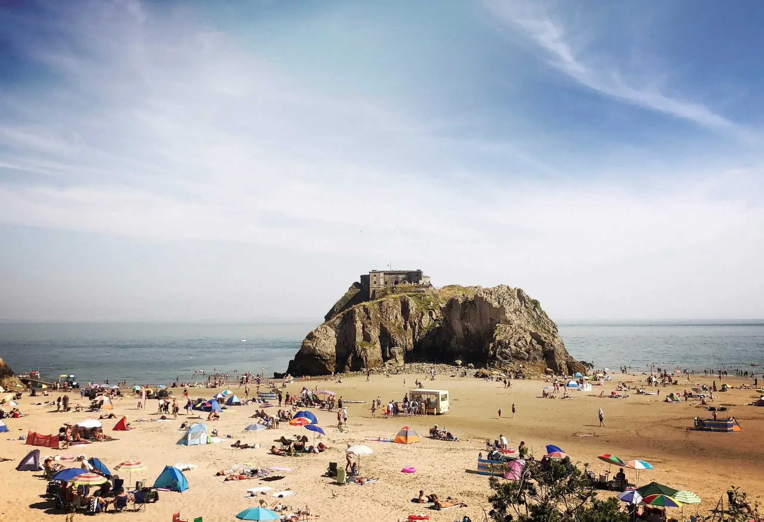 Castle Beach in Tenby, Wales