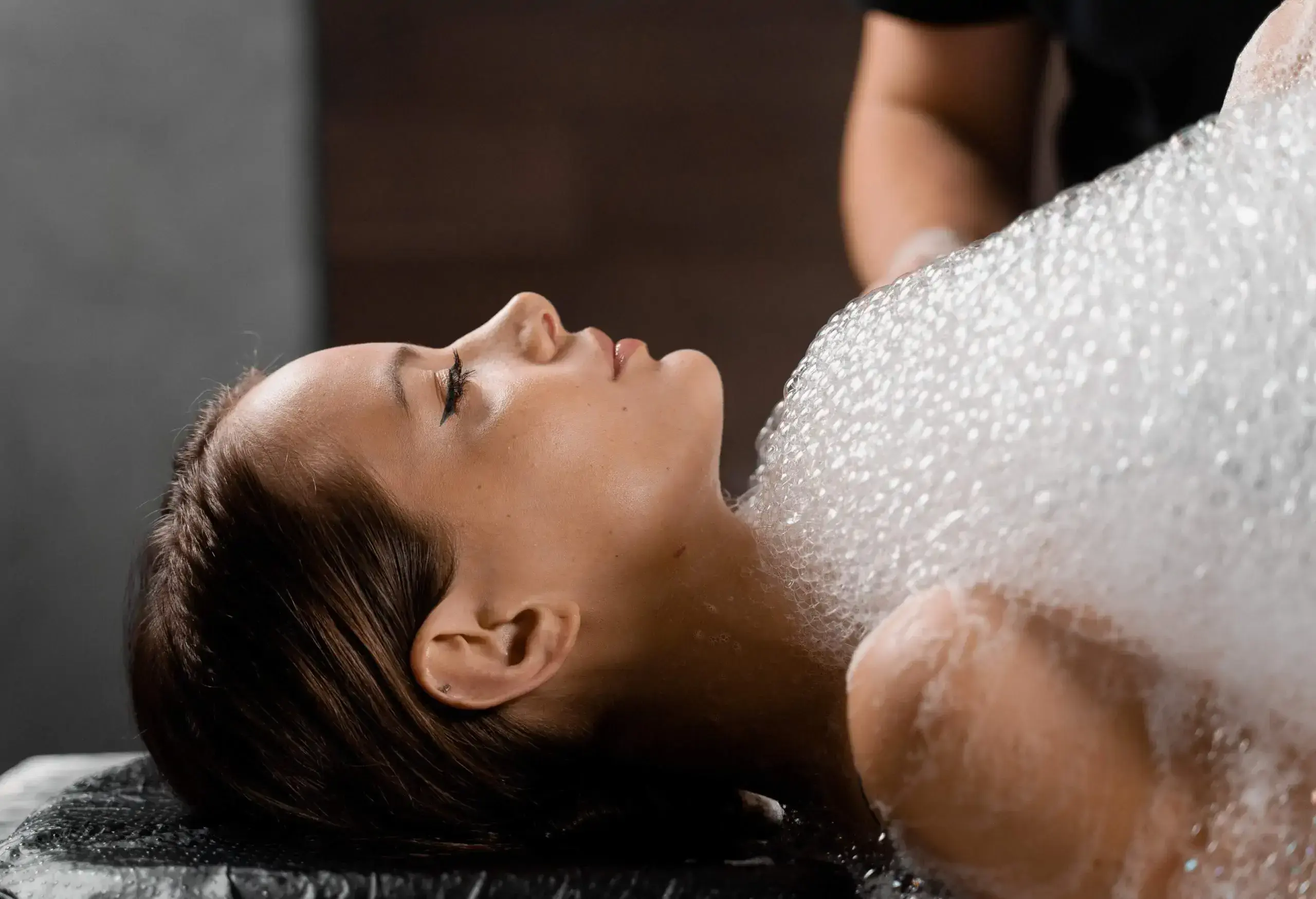 Relaxation in Turkish hammam.