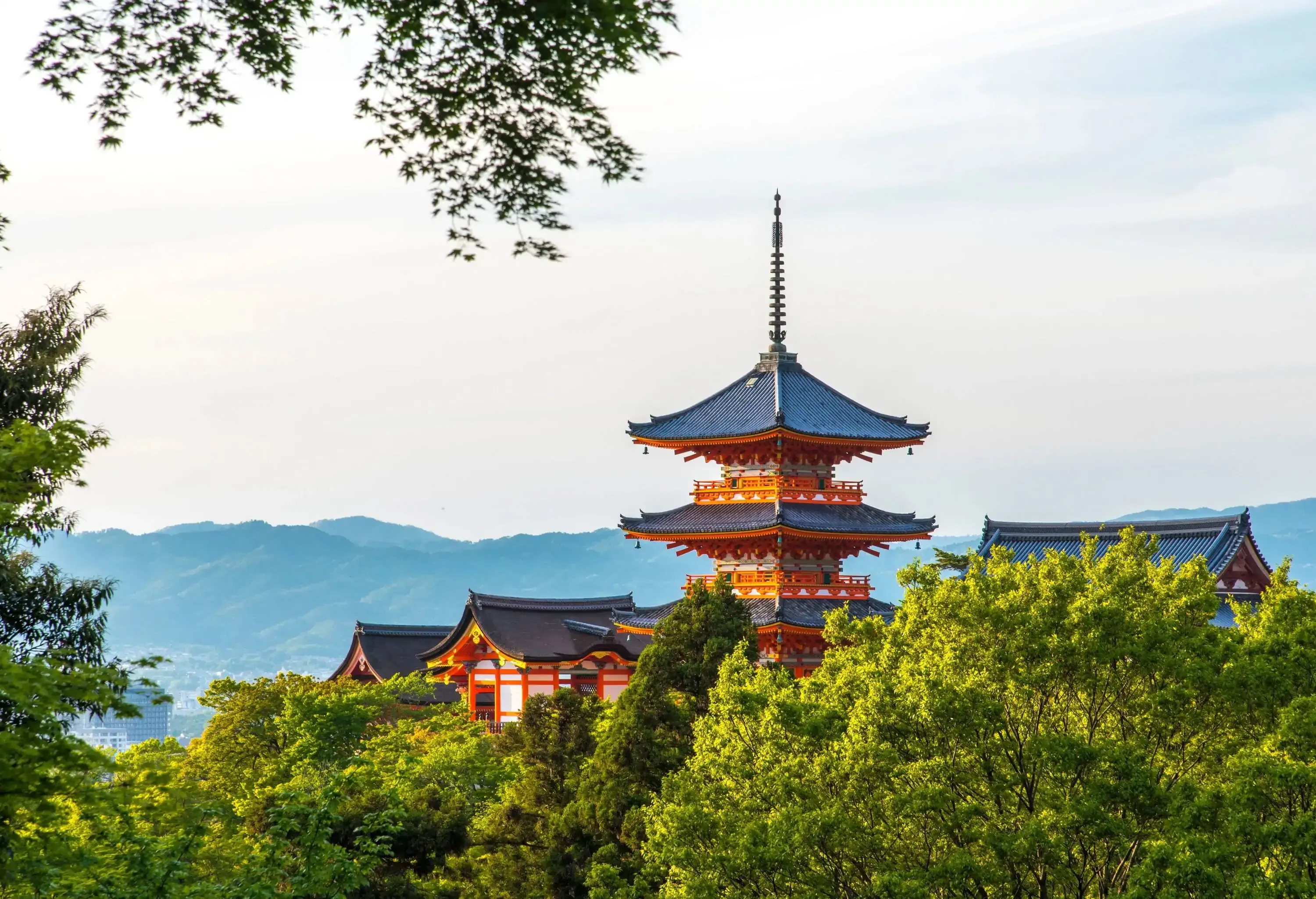 Pagoda in Kiyomizu temple, Kyoto, Japan; Shutterstock ID 1091061665