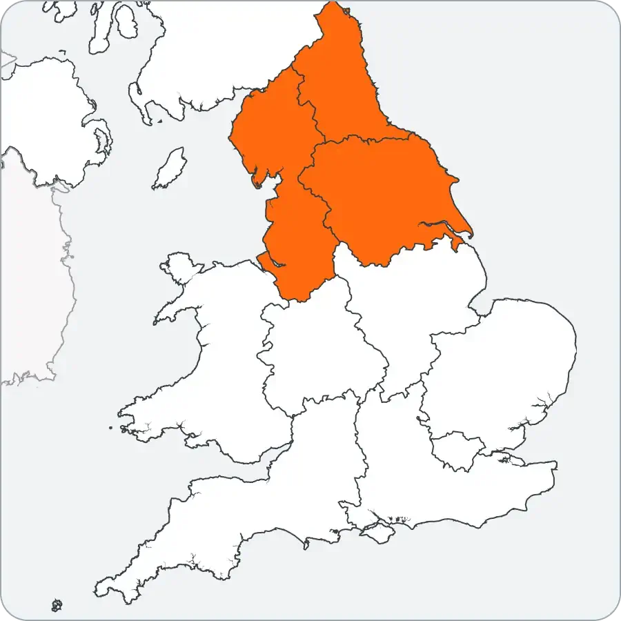 north