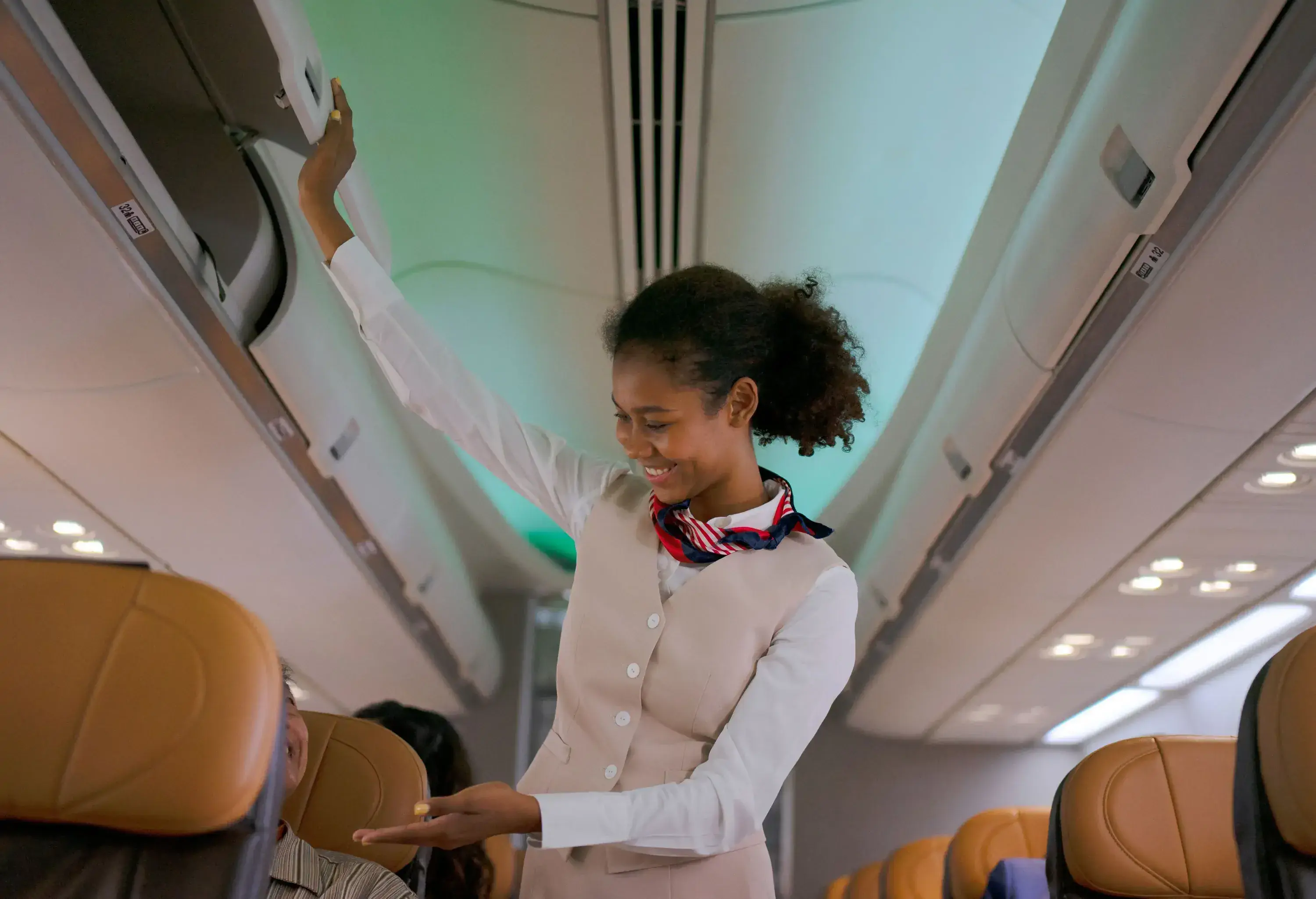 Passenger travel via commercial air plane. Travel and airline business concept.