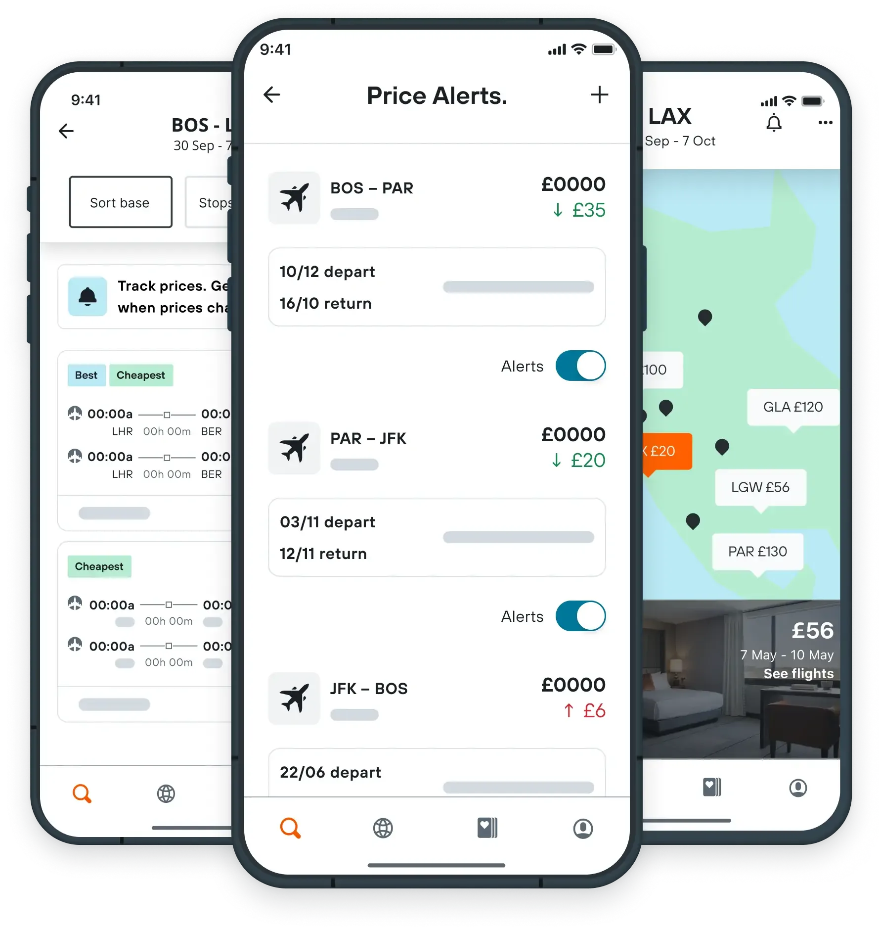 Design of the KAYAK flight price alert tool in the KAYAK App
