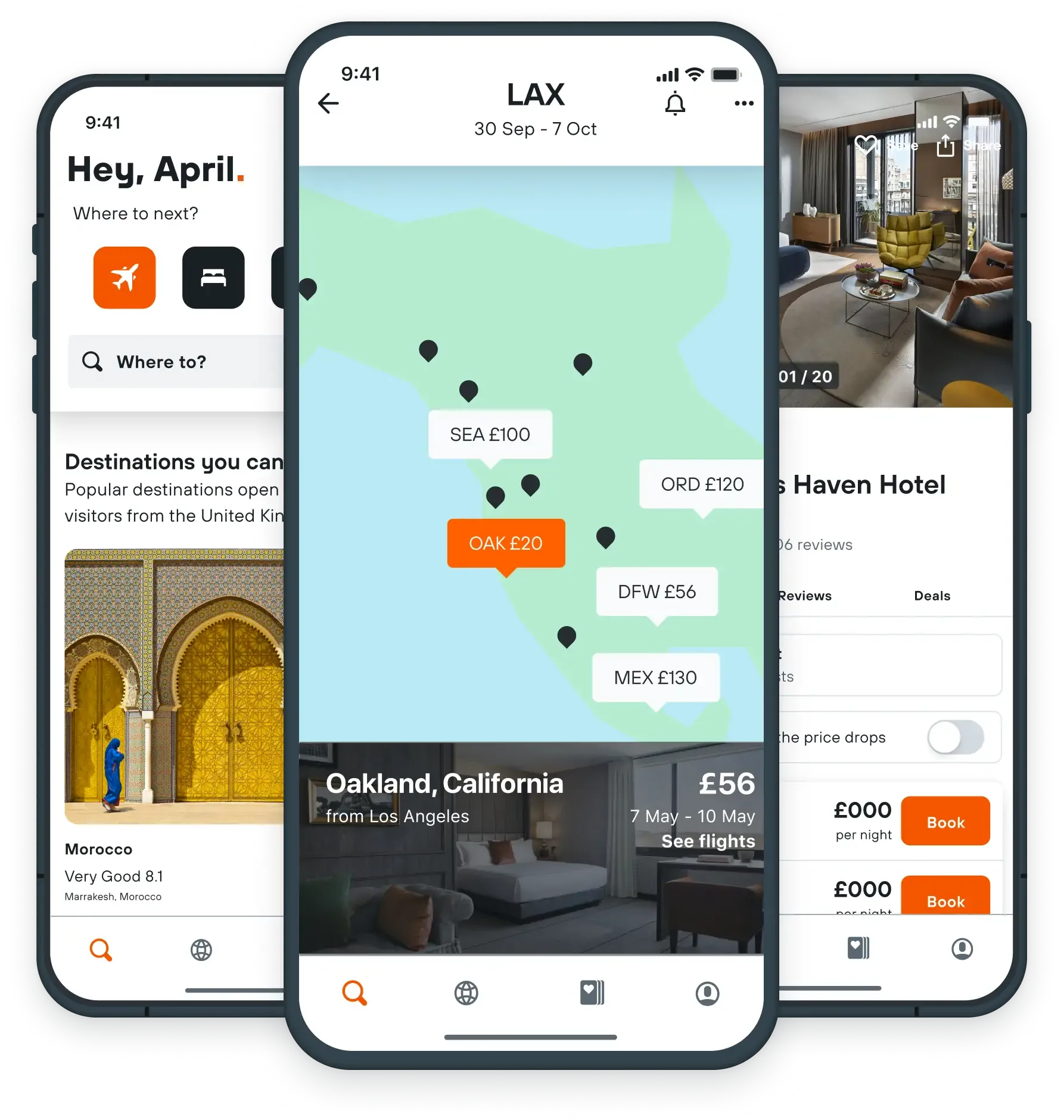 Design of the KAYAK Explore tool in the KAYAK App