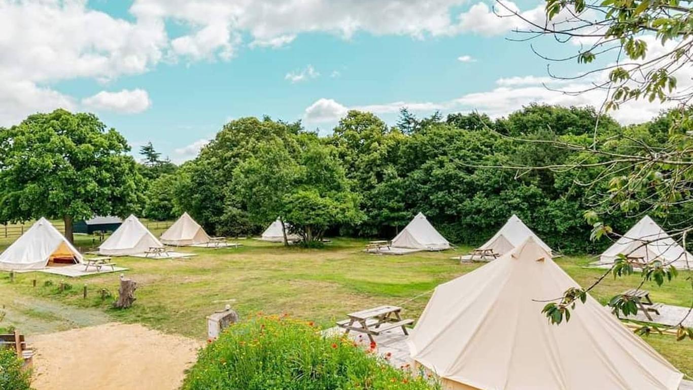 Bell Tent Glamping at Royal Victoria Country Park